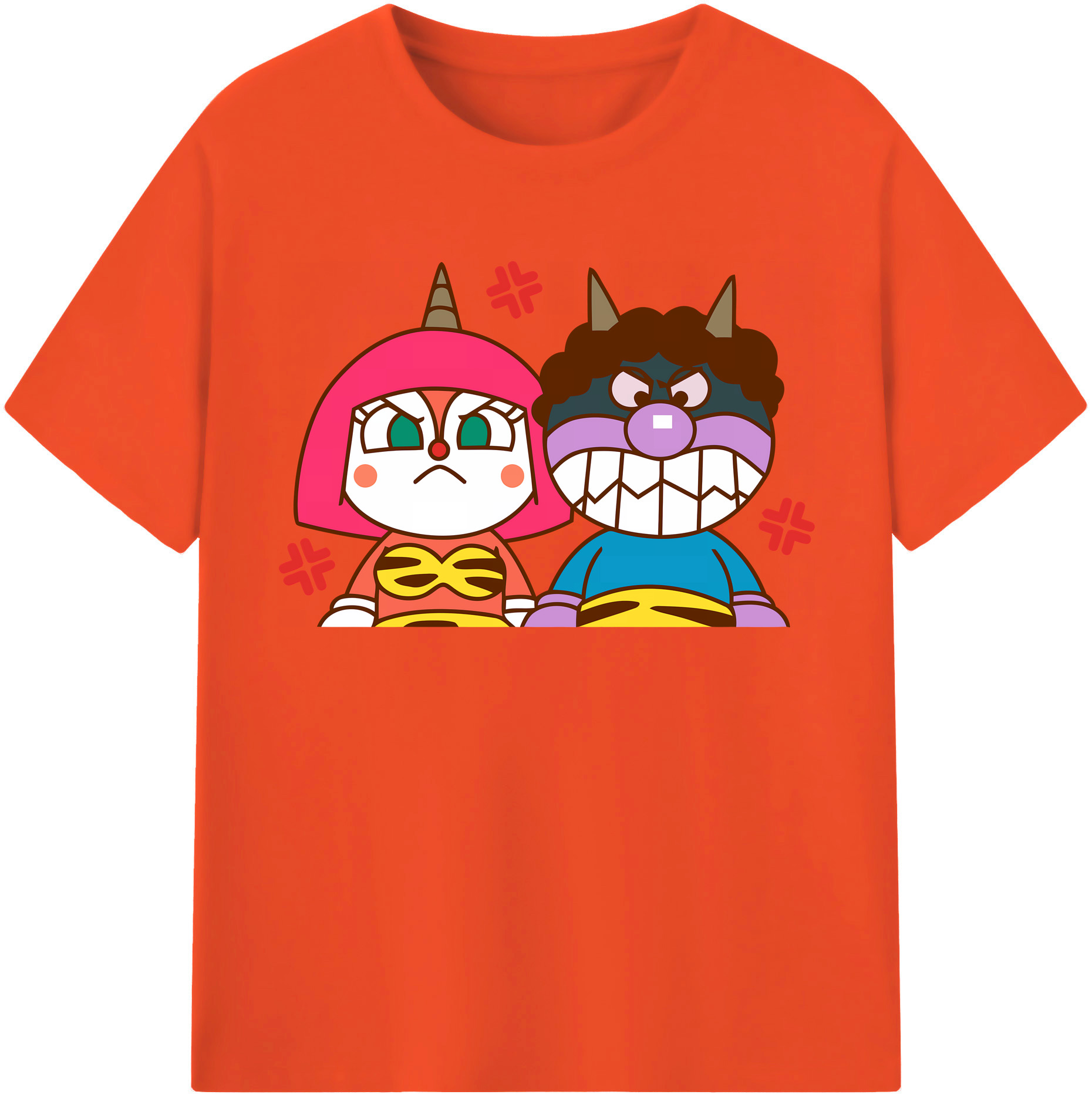 （画像用） アンパンマン Anpanman 綿100％半袖Tシャツ（フロントプリント）