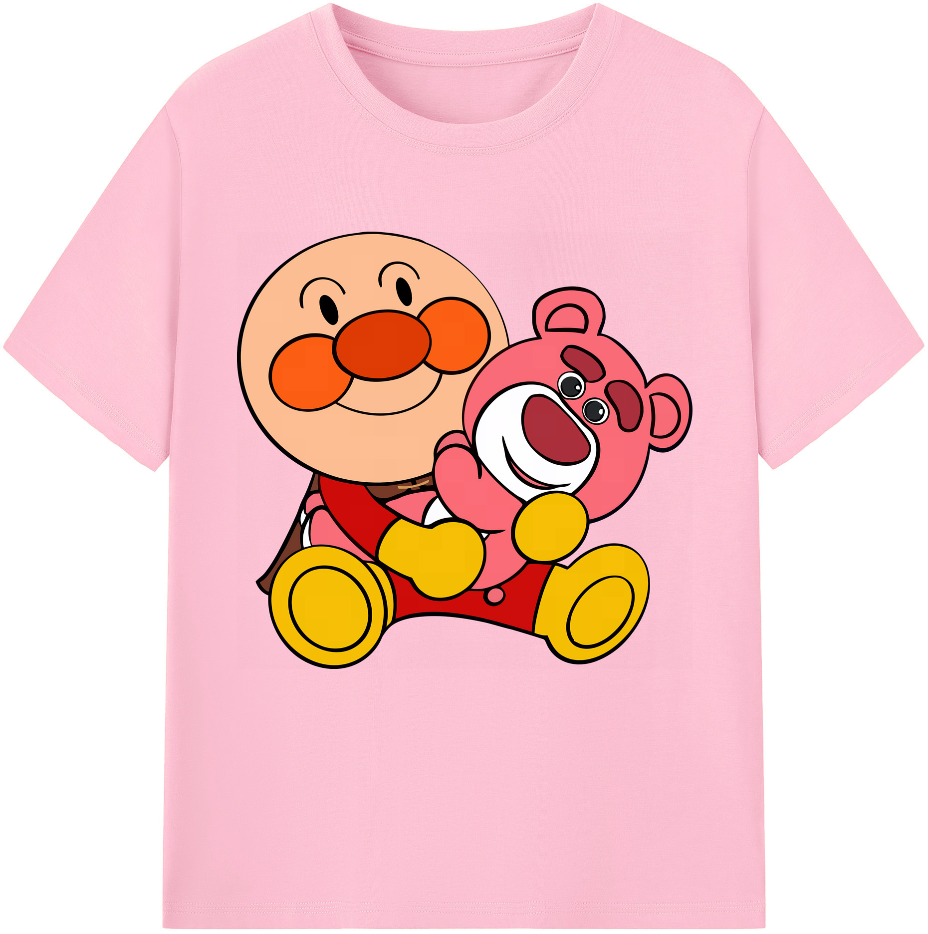 （画像用） アンパンマン Anpanman 綿100％半袖Tシャツ（フロントプリント）