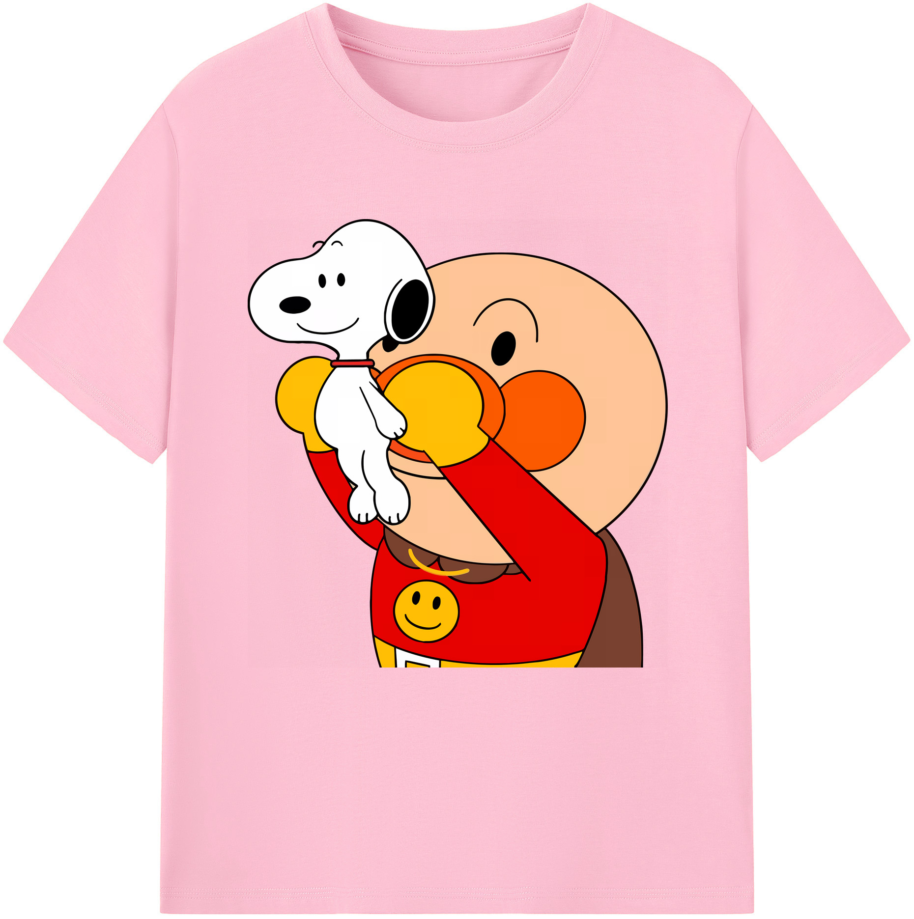 （画像用） アンパンマン Anpanman 綿100％半袖Tシャツ（フロントプリント）