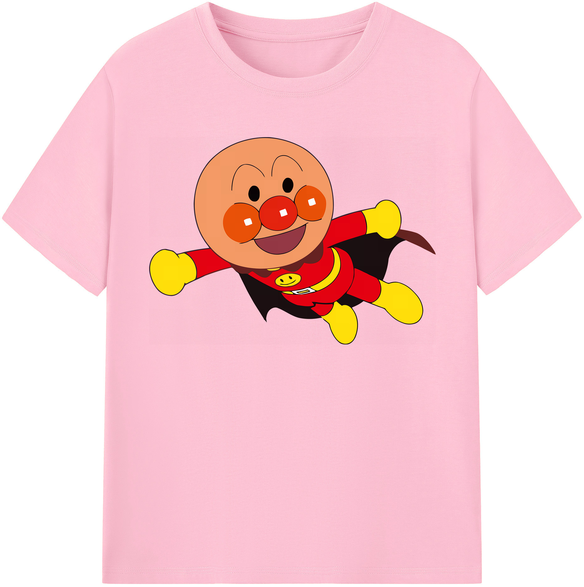 （画像用） アンパンマン Anpanman 綿100％半袖Tシャツ（フロントプリント）