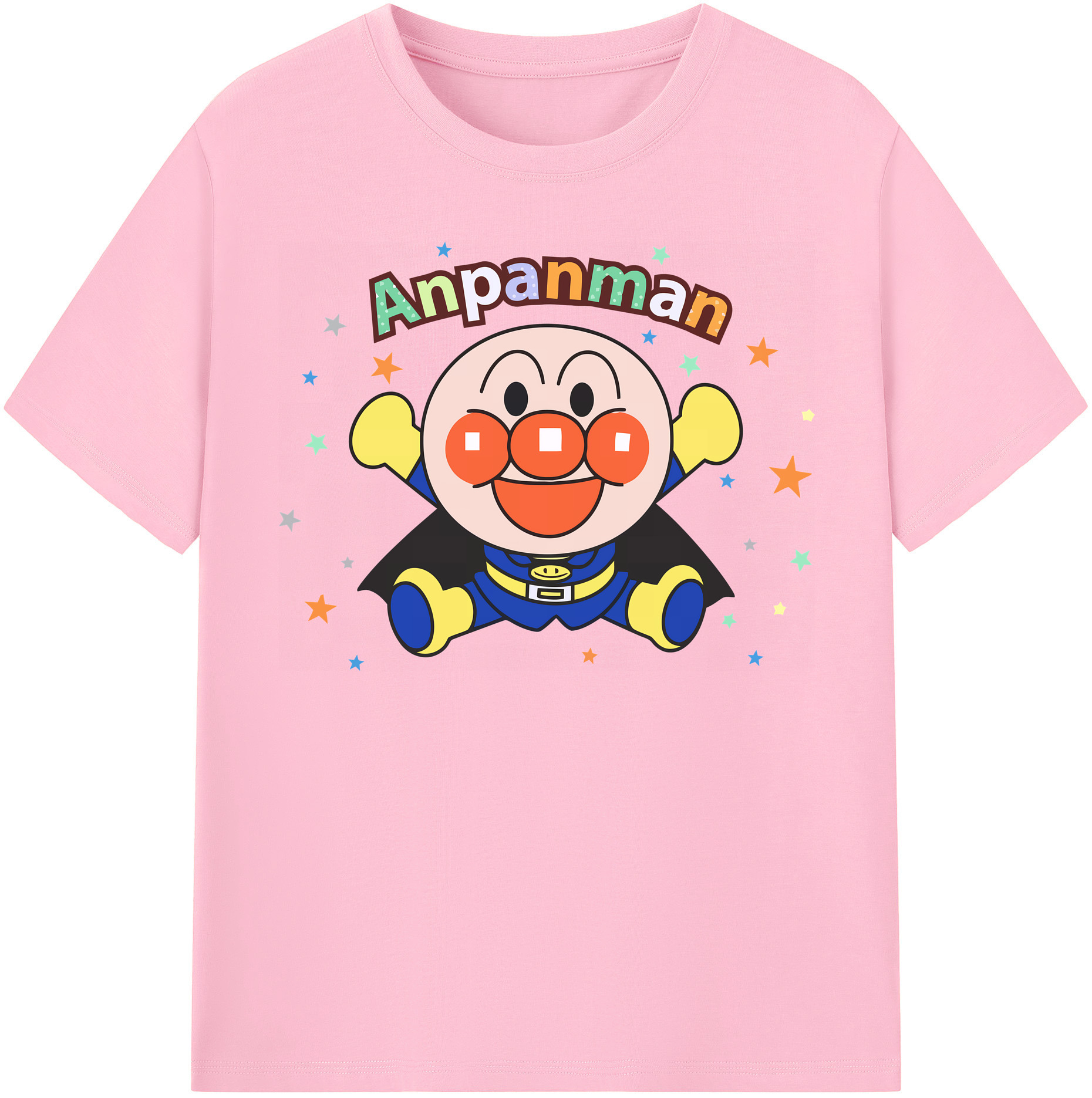 （画像用） アンパンマン Anpanman 綿100％半袖Tシャツ（フロントプリント）