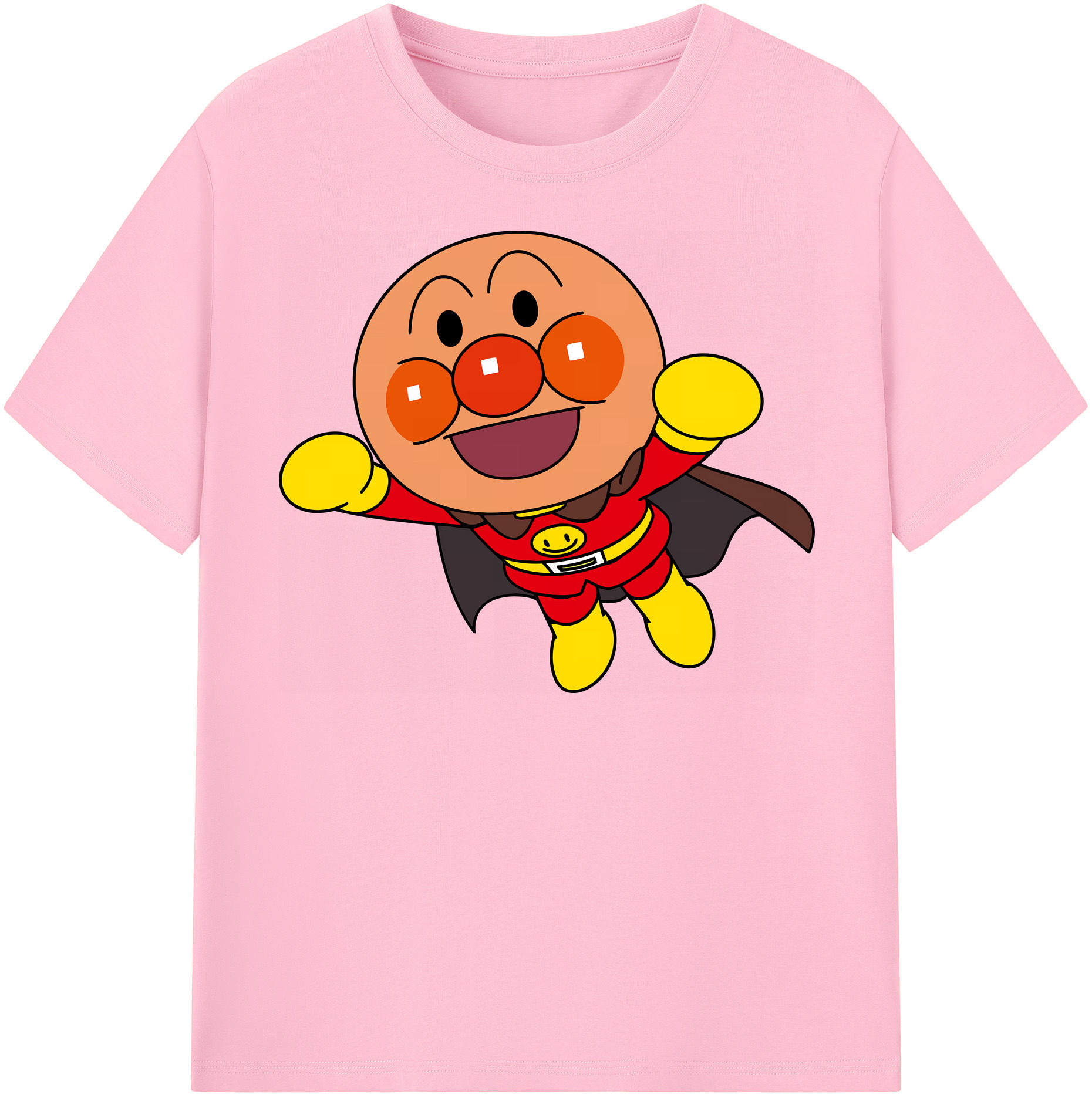 （画像用） アンパンマン Anpanman 綿100％半袖Tシャツ（フロントプリント）
