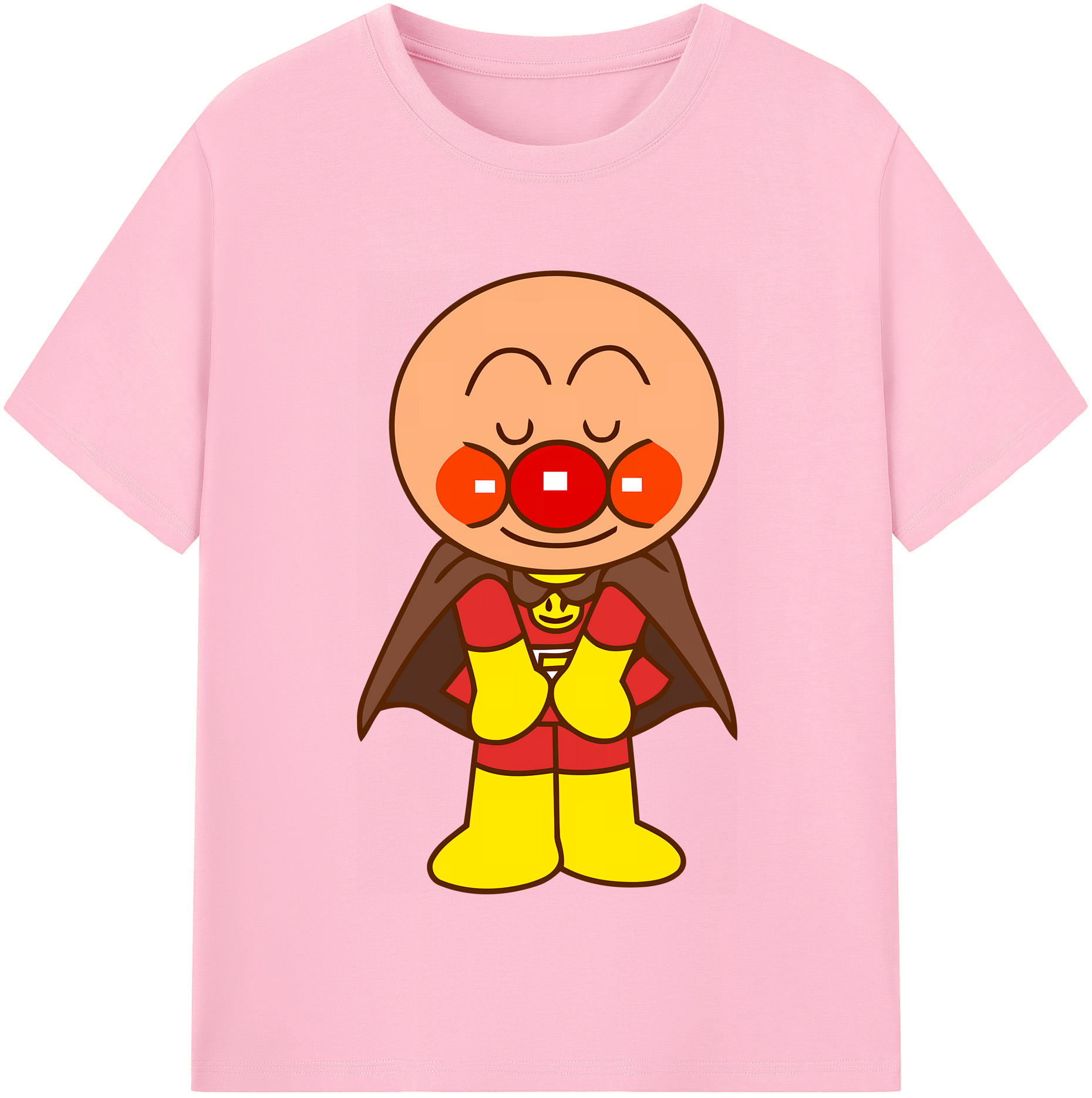 （画像用） アンパンマン Anpanman 綿100％半袖Tシャツ（フロントプリント）