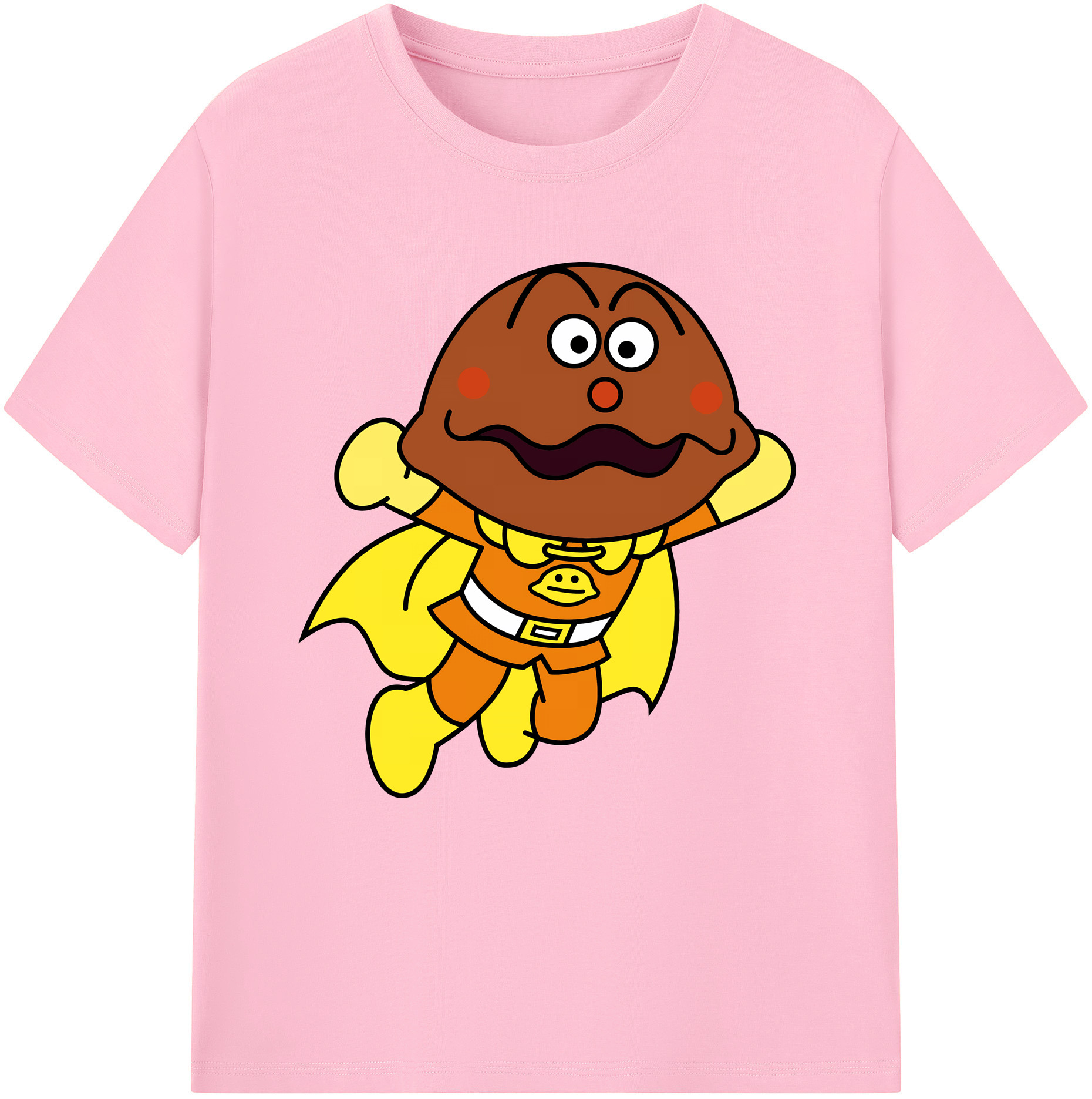 （画像用） アンパンマン Anpanman 綿100％半袖Tシャツ（フロントプリント）