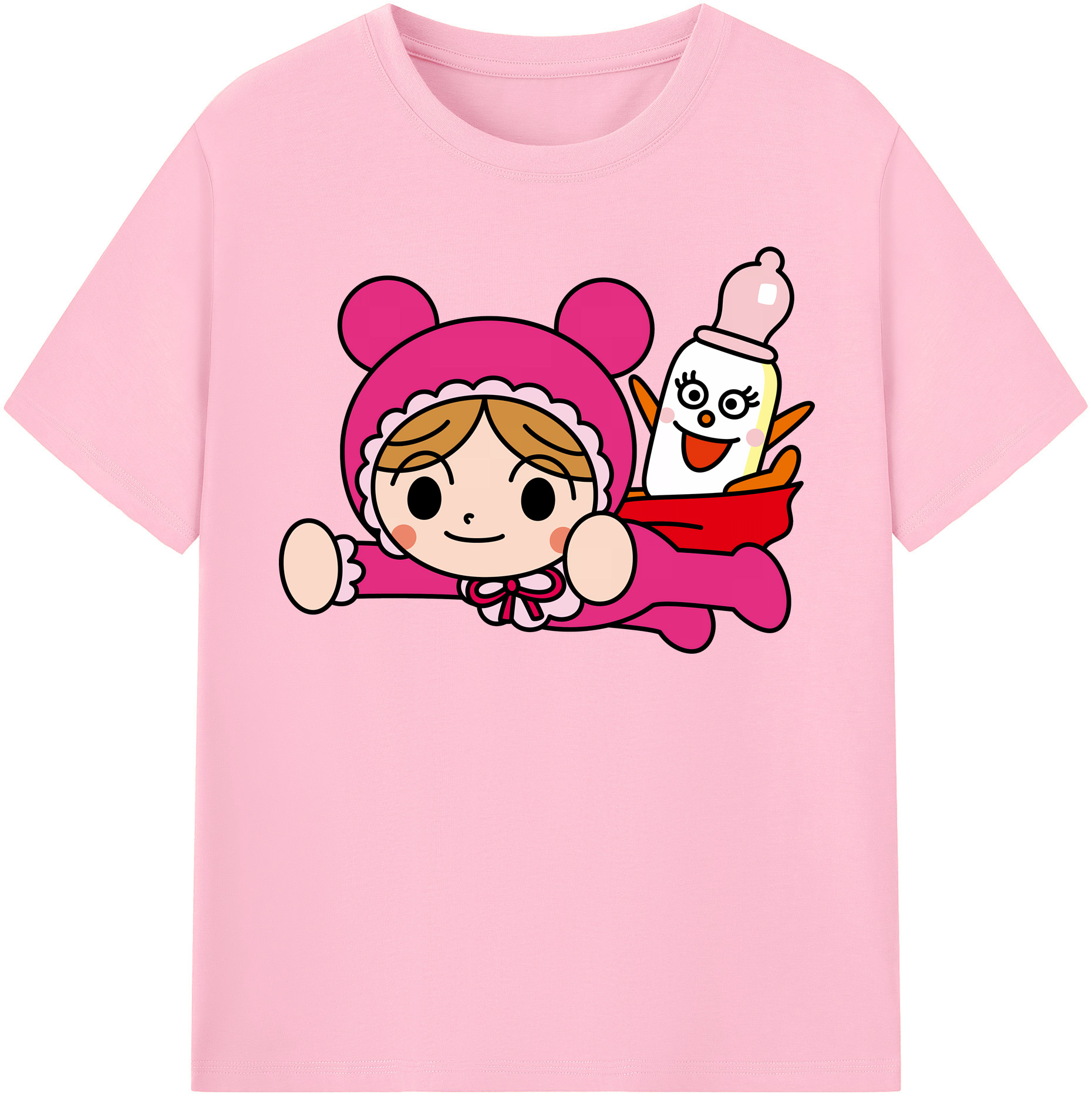 （画像用） アンパンマン Anpanman 綿100％半袖Tシャツ（フロントプリント）