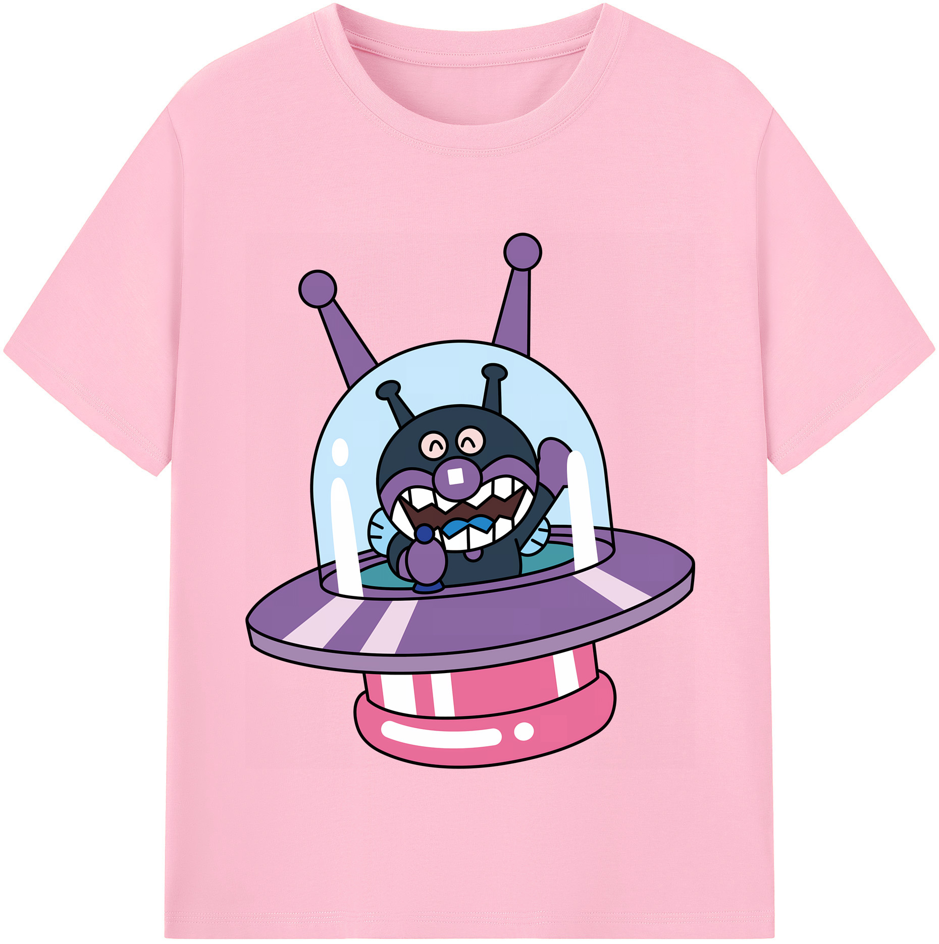 （画像用） アンパンマン Anpanman 綿100％半袖Tシャツ（フロントプリント）
