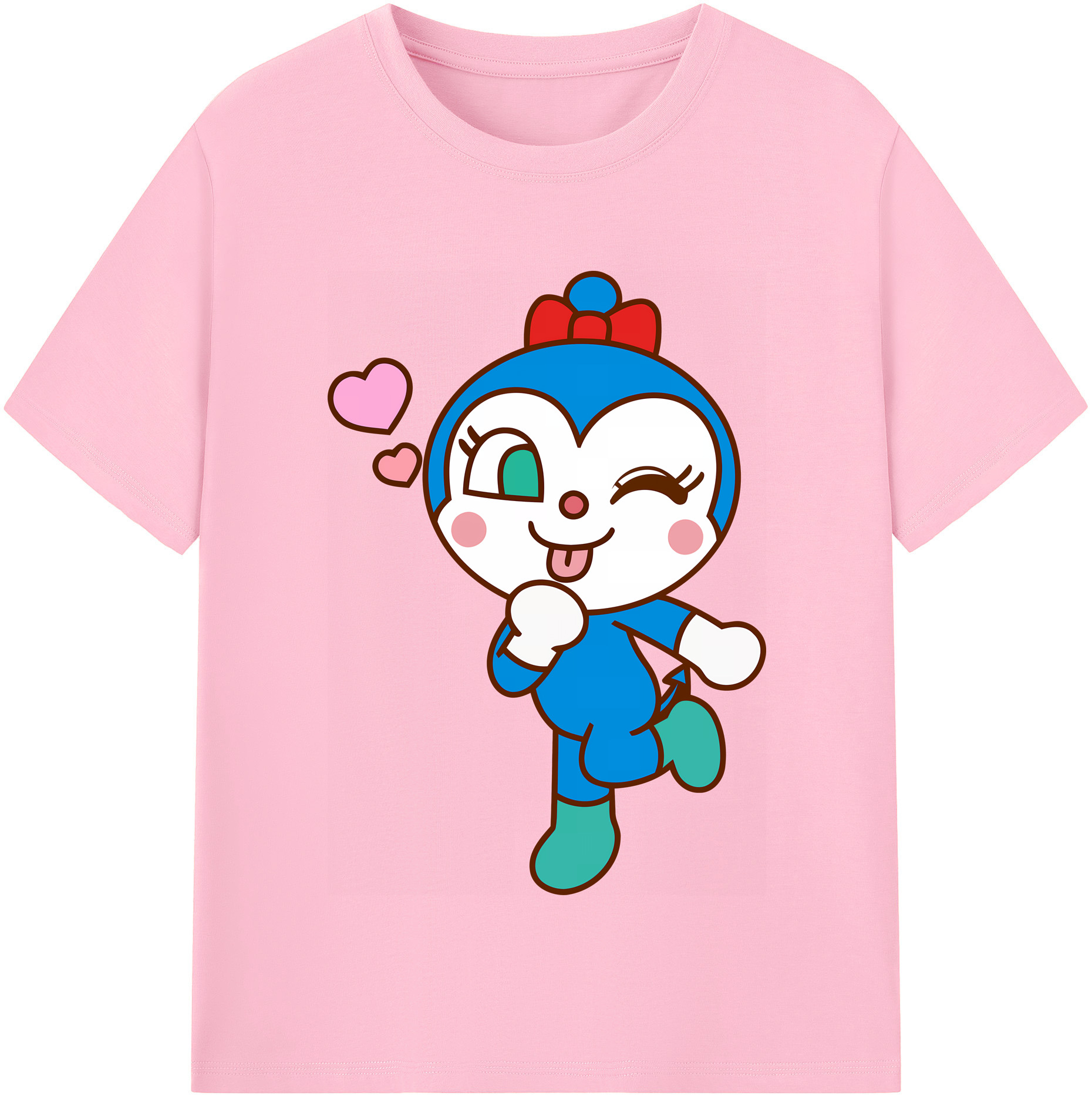 （画像用） アンパンマン Anpanman 綿100％半袖Tシャツ（フロントプリント）