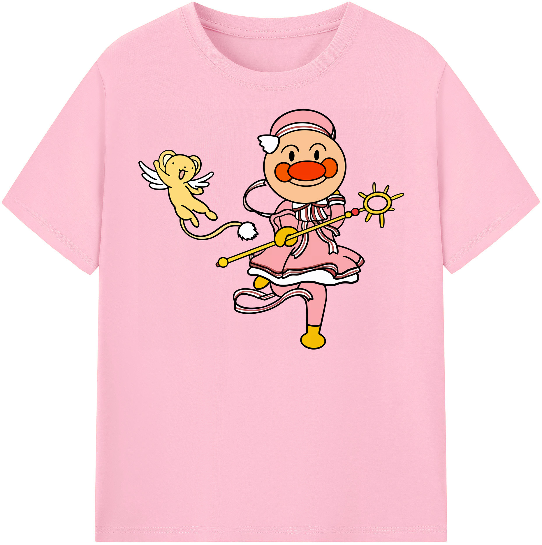 （画像用） アンパンマン Anpanman 綿100％半袖Tシャツ（フロントプリント）