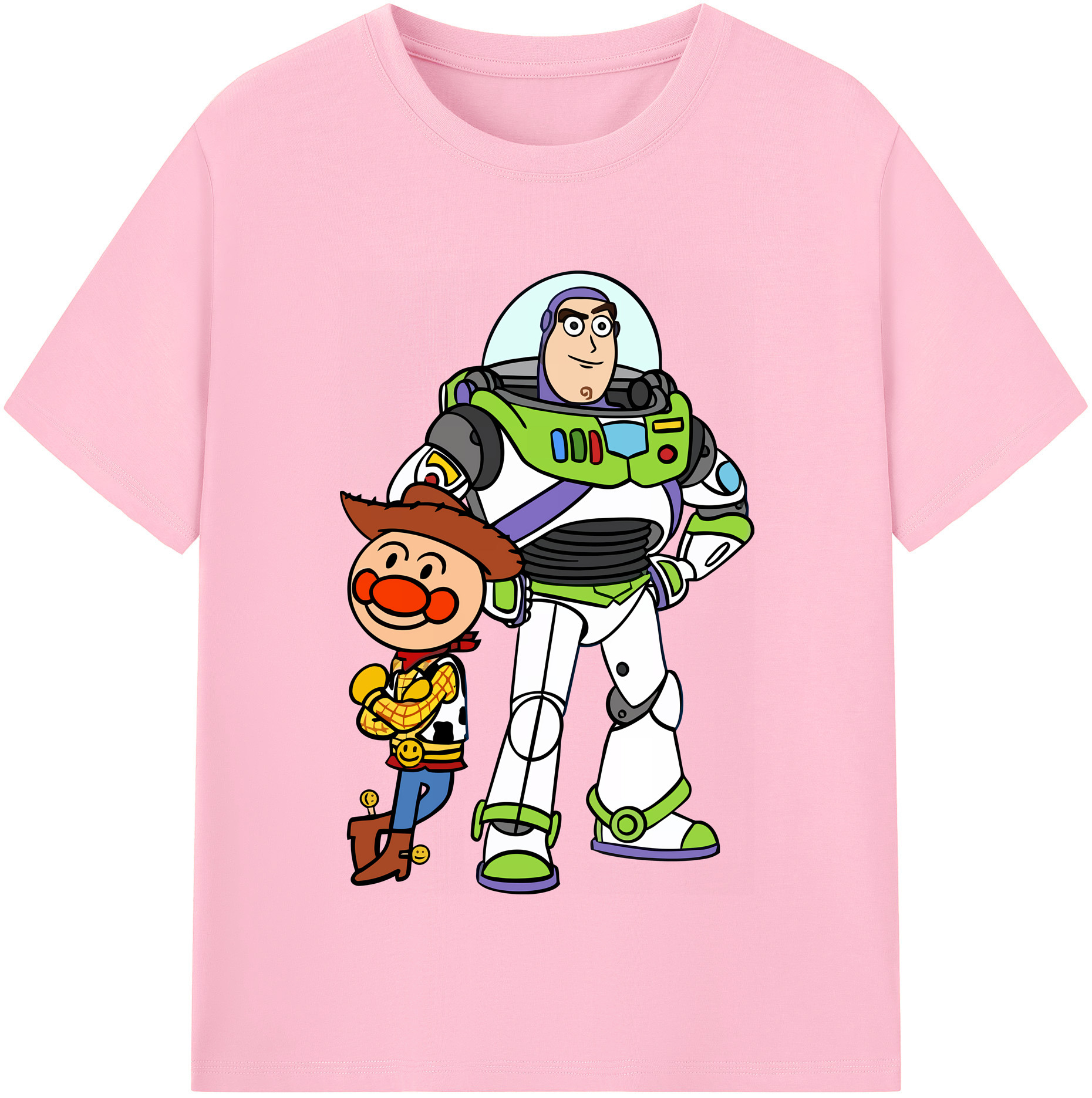 （画像用） アンパンマン Anpanman 綿100％半袖Tシャツ（フロントプリント）