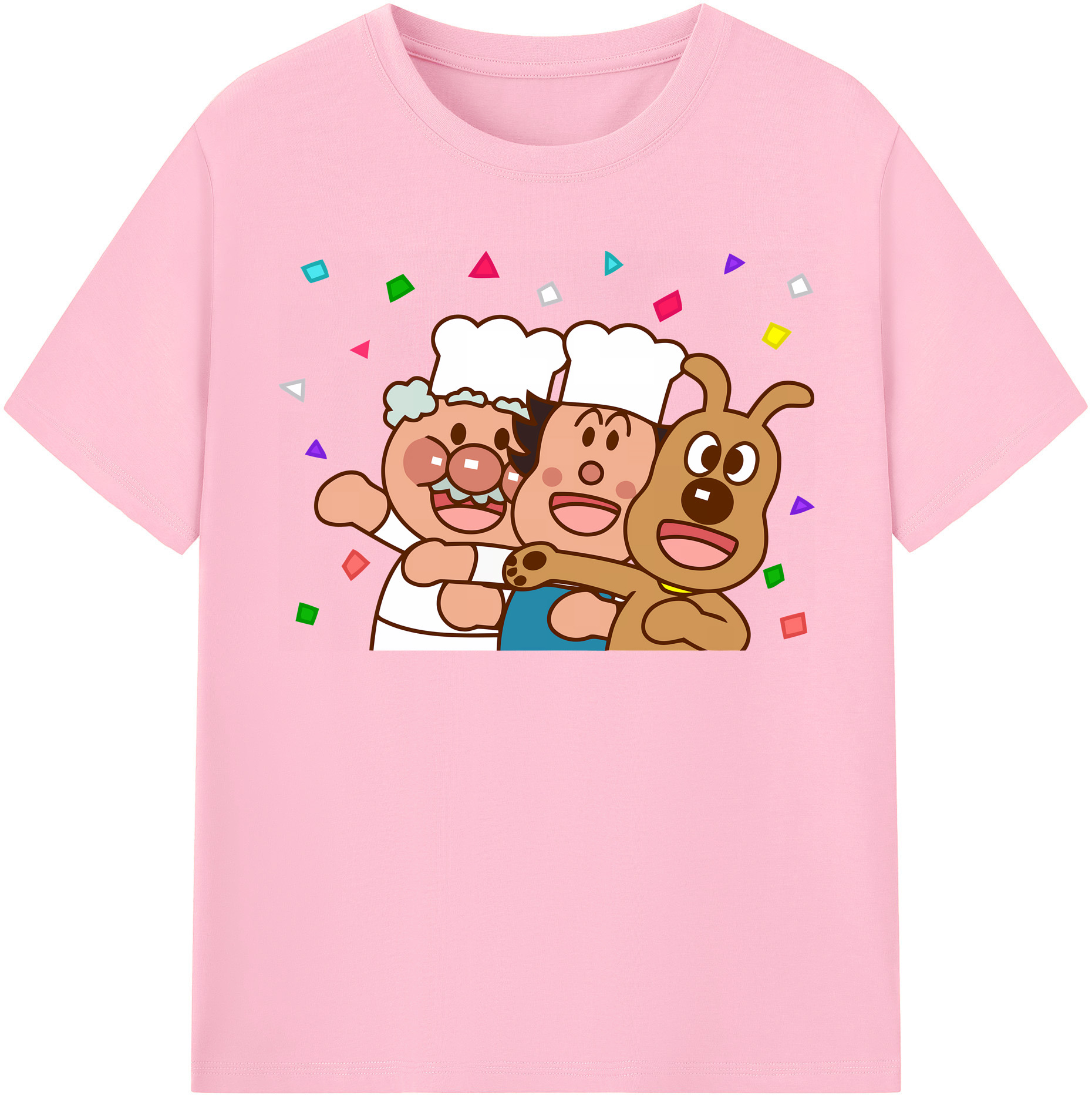 （画像用） アンパンマン Anpanman 綿100％半袖Tシャツ（フロントプリント）