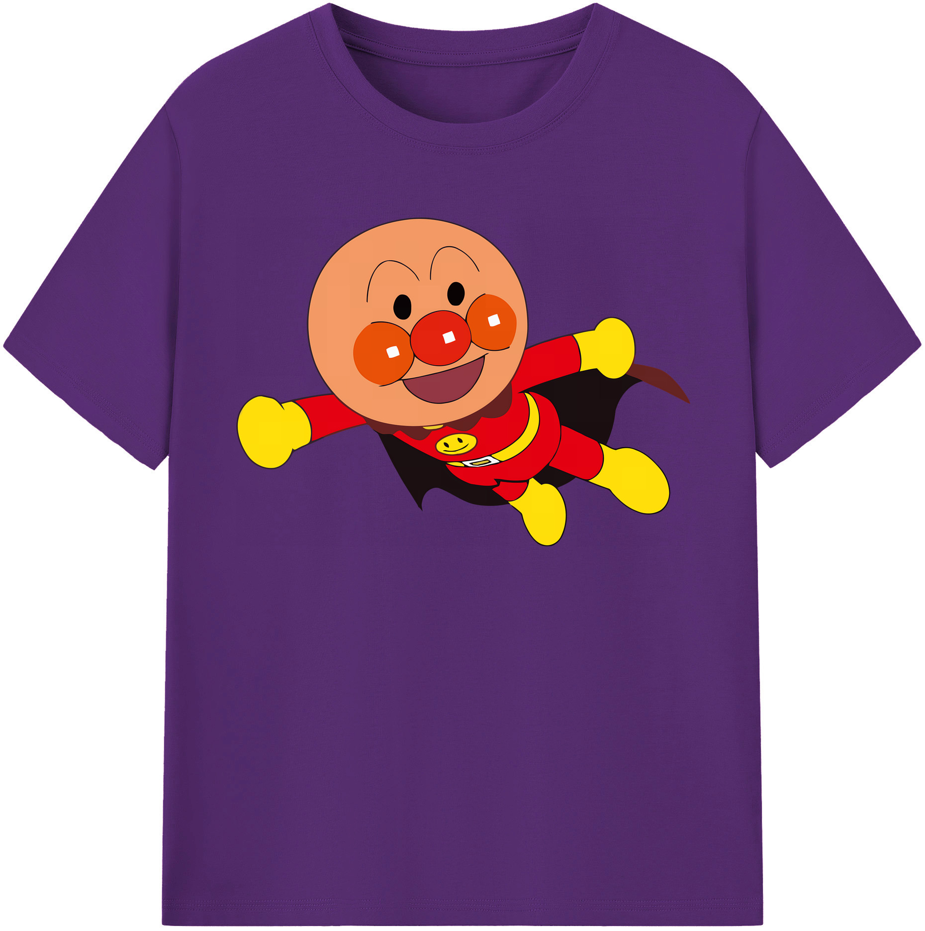（画像用） アンパンマン Anpanman 綿100％半袖Tシャツ（フロントプリント）