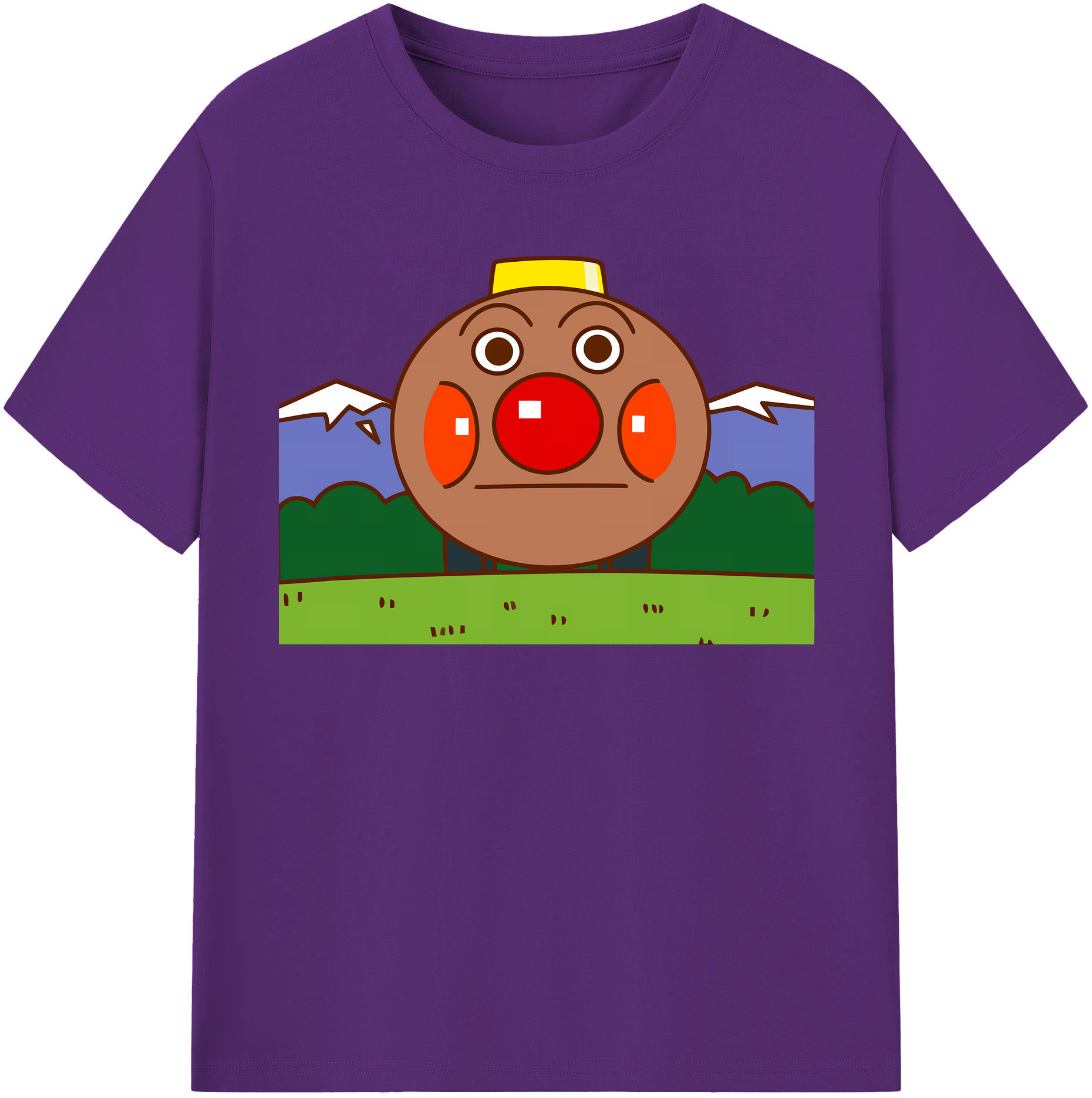 （画像用） アンパンマン Anpanman 綿100％半袖Tシャツ（フロントプリント）