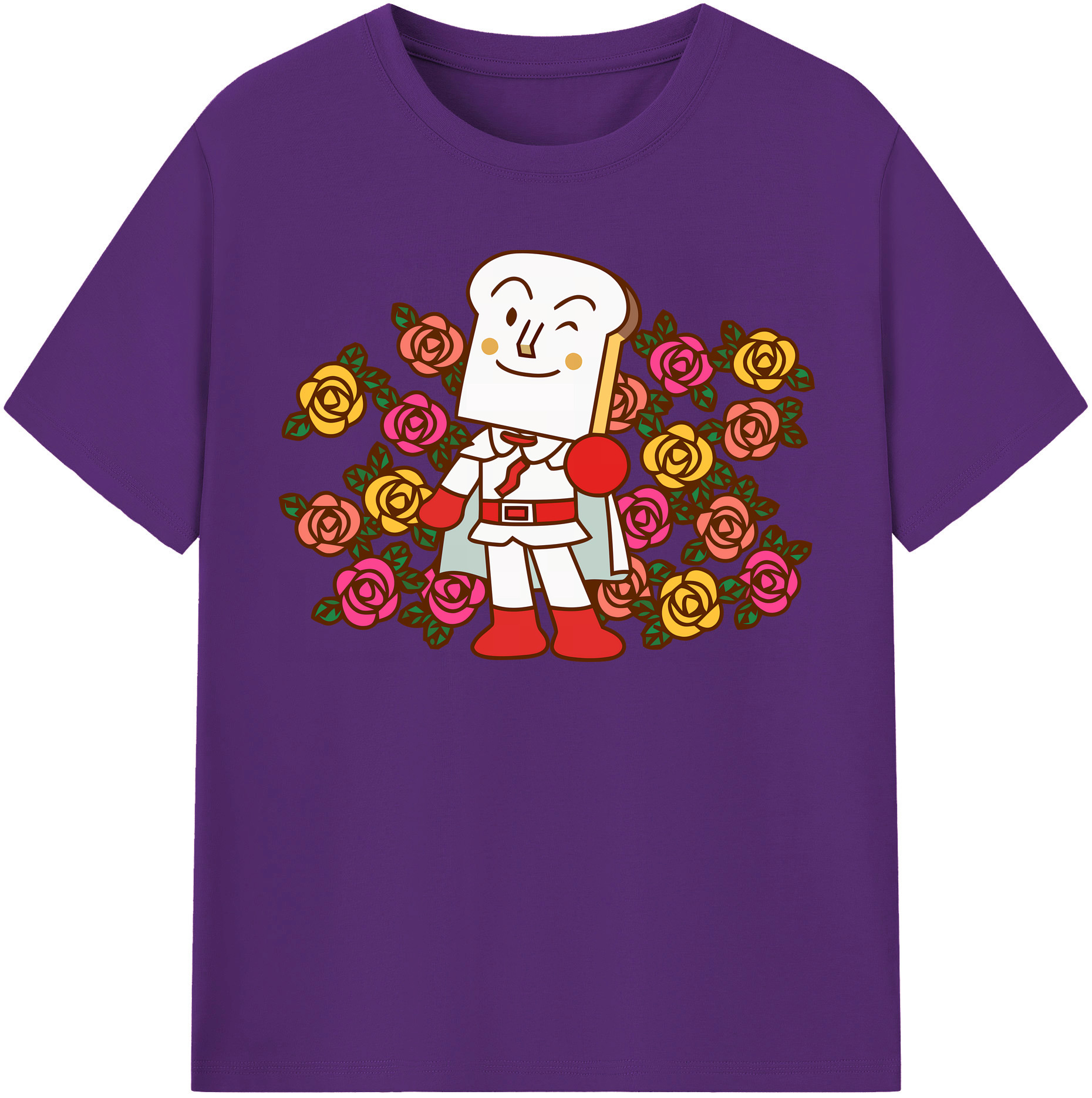 （画像用） アンパンマン Anpanman 綿100％半袖Tシャツ（フロントプリント）