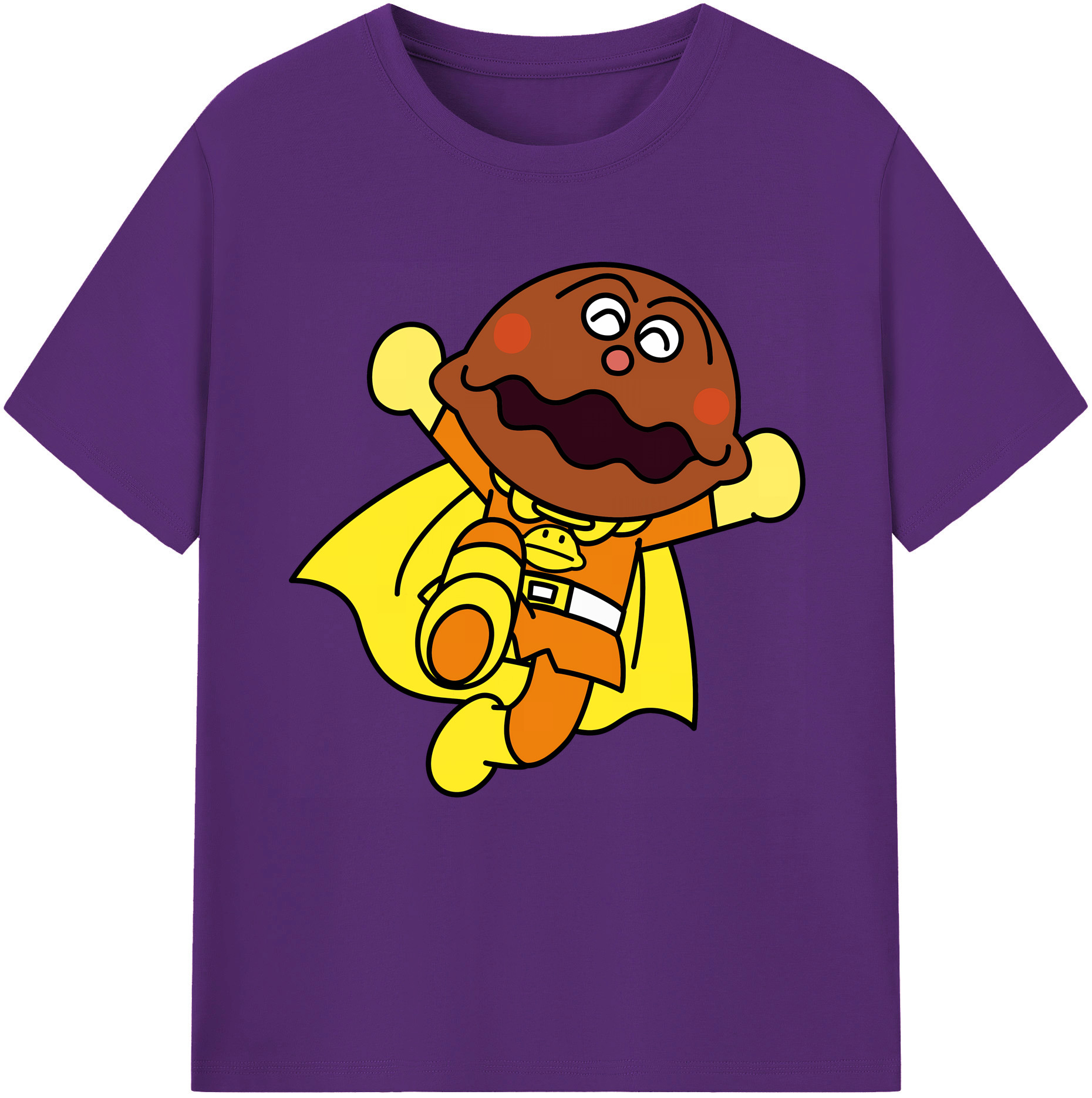 （画像用） アンパンマン Anpanman 綿100％半袖Tシャツ（フロントプリント）