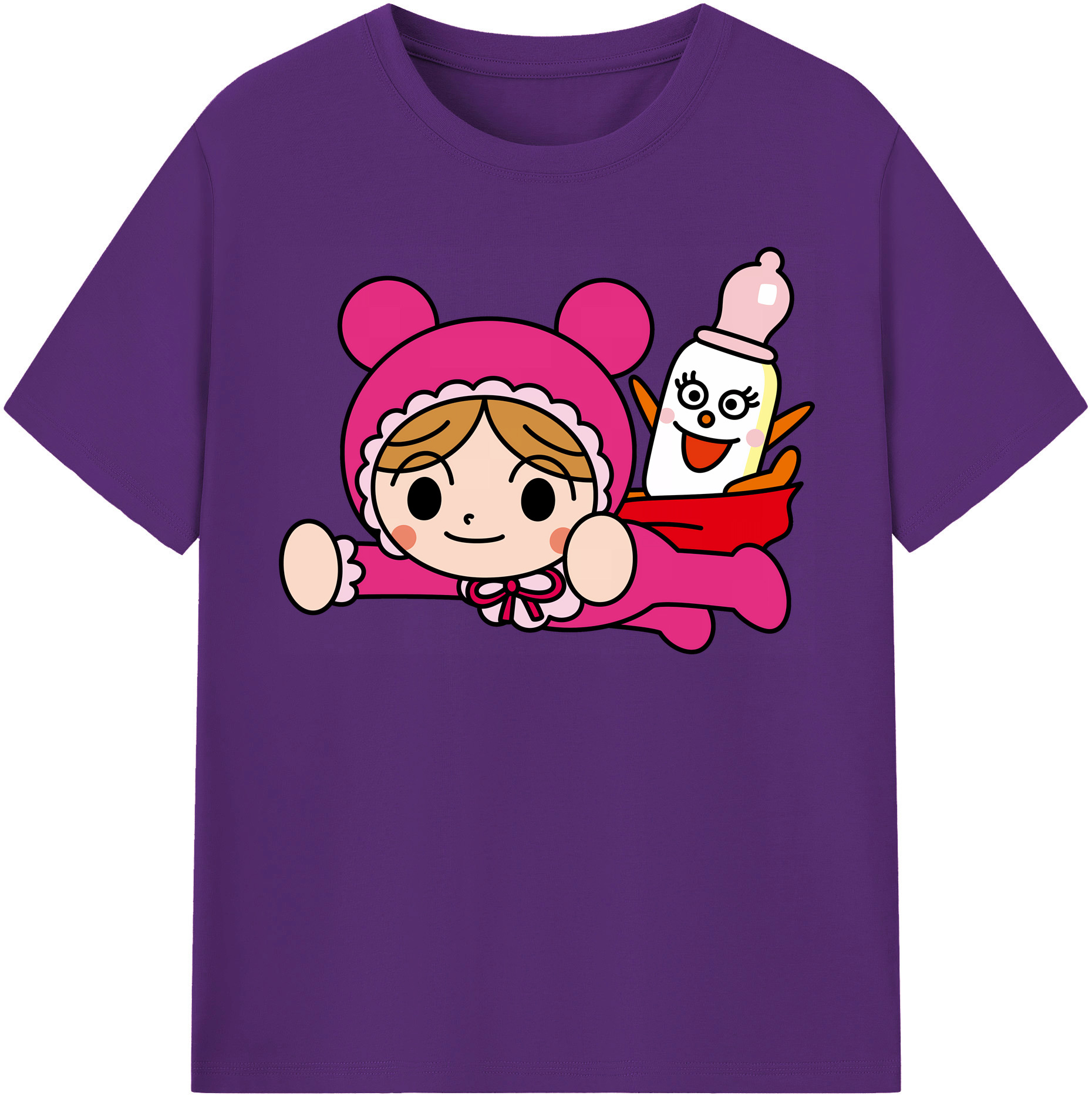 （画像用） アンパンマン Anpanman 綿100％半袖Tシャツ（フロントプリント）
