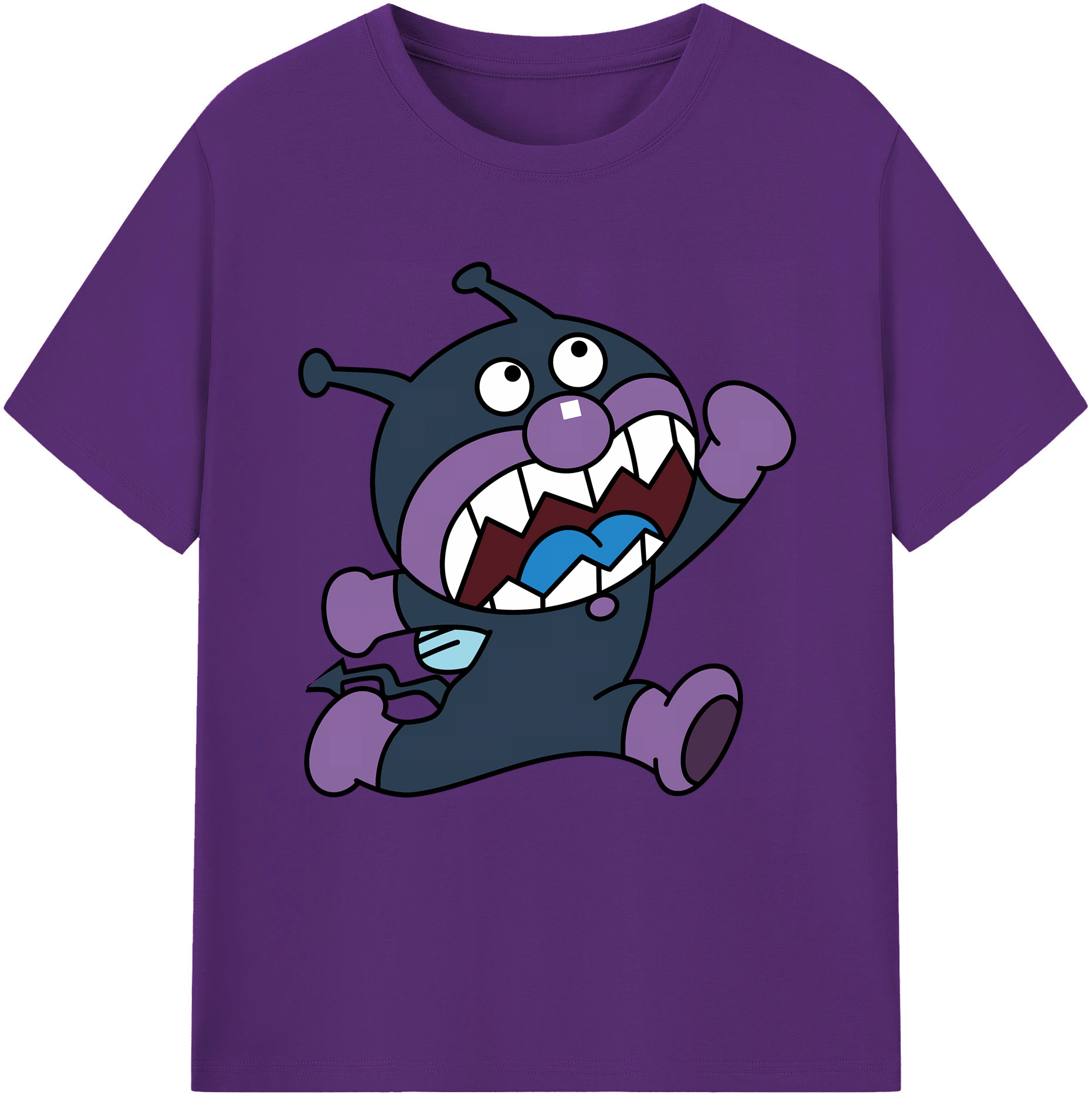 （画像用） アンパンマン Anpanman 綿100％半袖Tシャツ（フロントプリント）