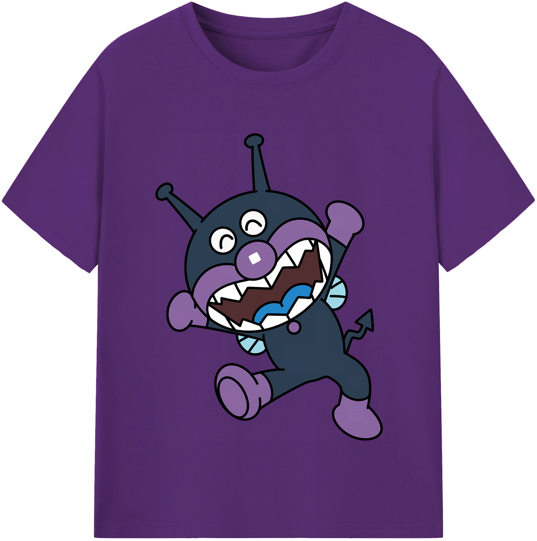 （画像用） アンパンマン Anpanman 綿100％半袖Tシャツ（フロントプリント）