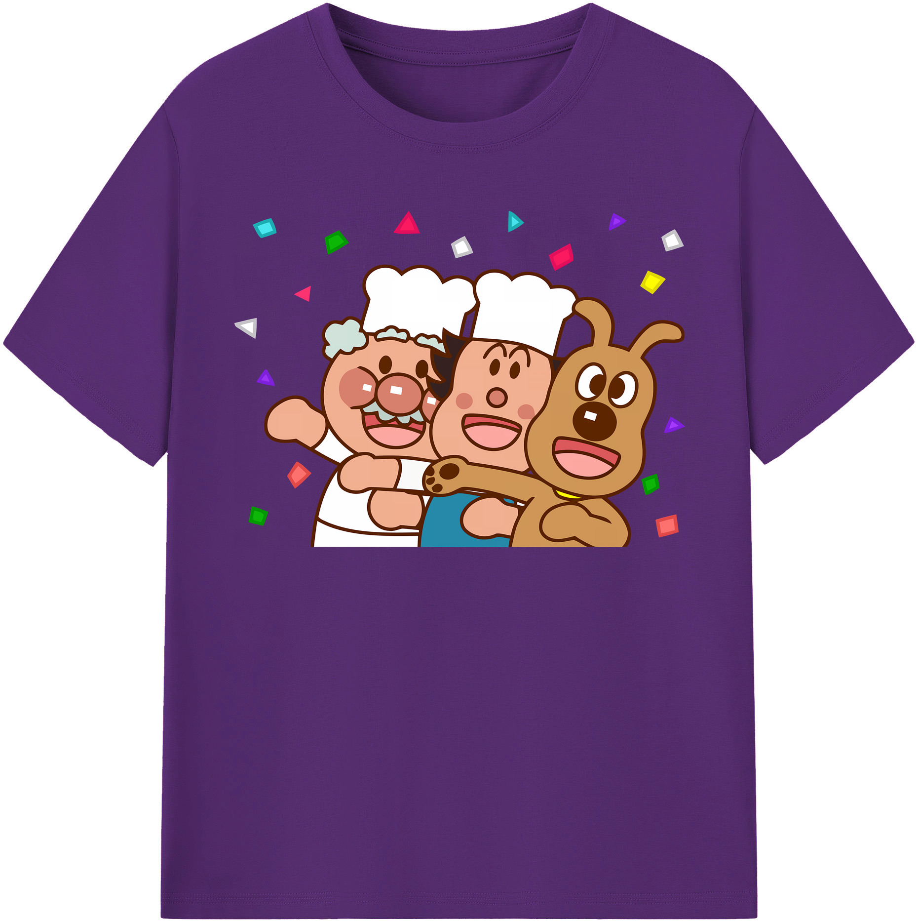 （画像用） アンパンマン Anpanman 綿100％半袖Tシャツ（フロントプリント）