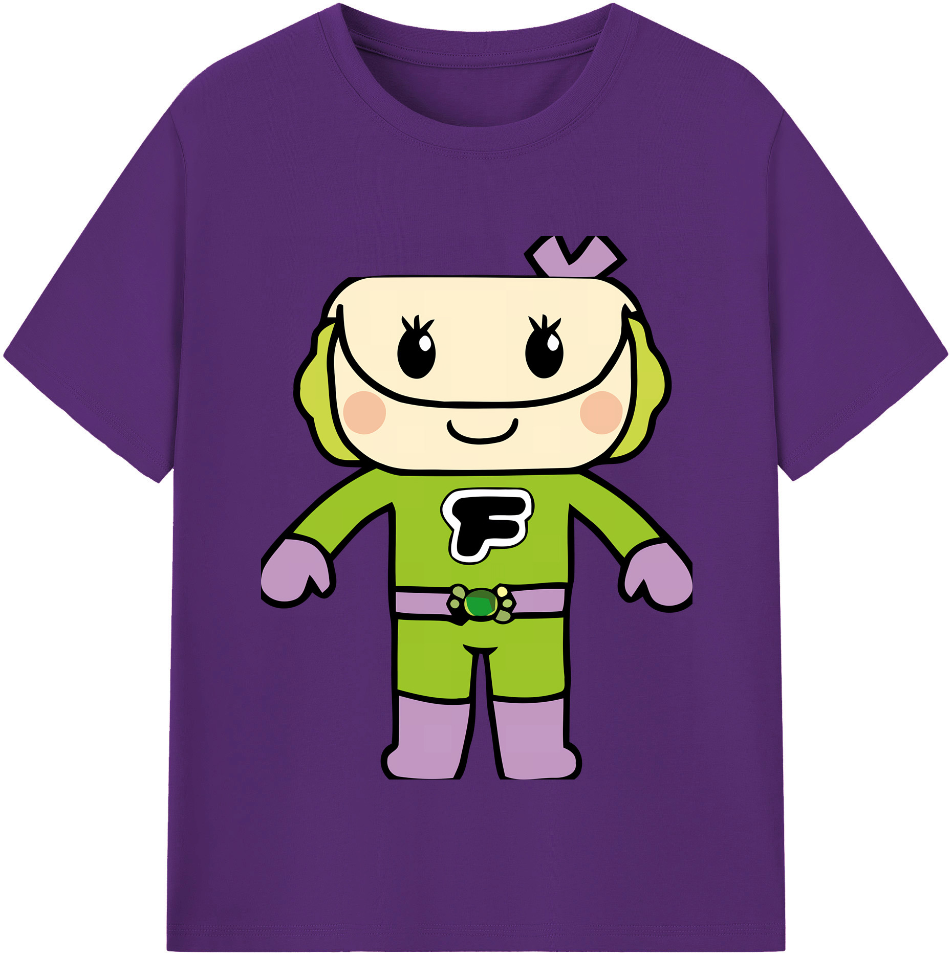 （画像用） アンパンマン Anpanman 綿100％半袖Tシャツ（フロントプリント）