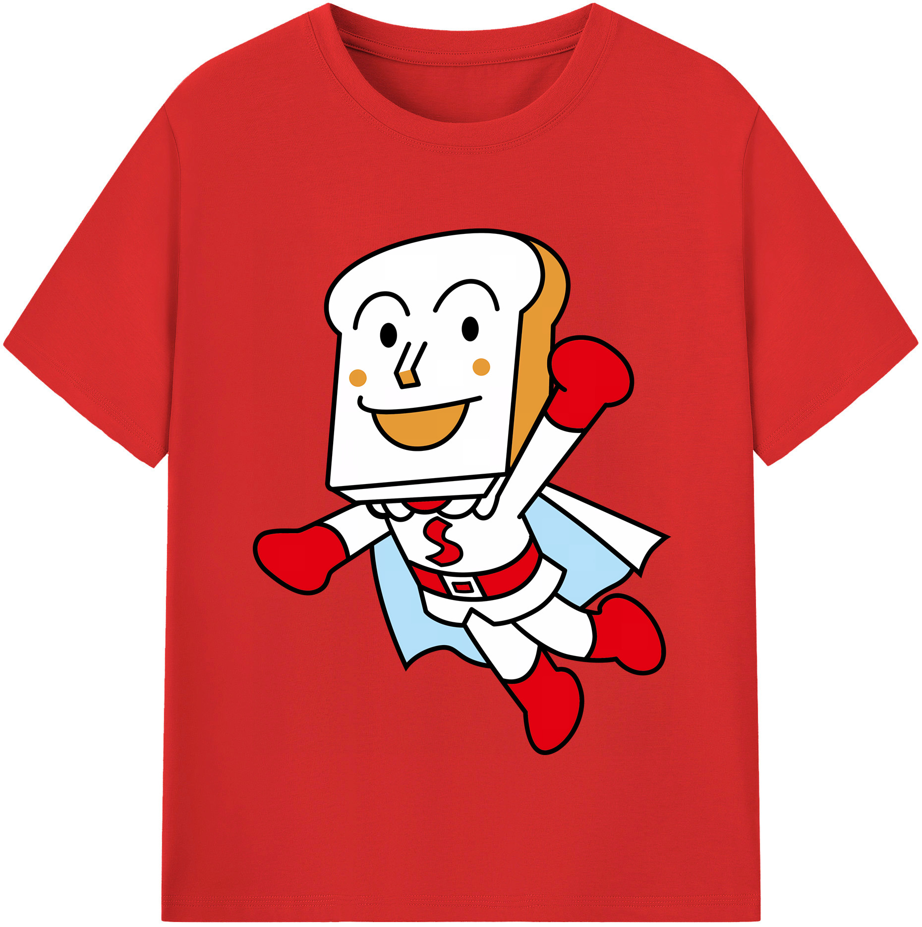 （画像用） アンパンマン Anpanman 綿100％半袖Tシャツ（フロントプリント）