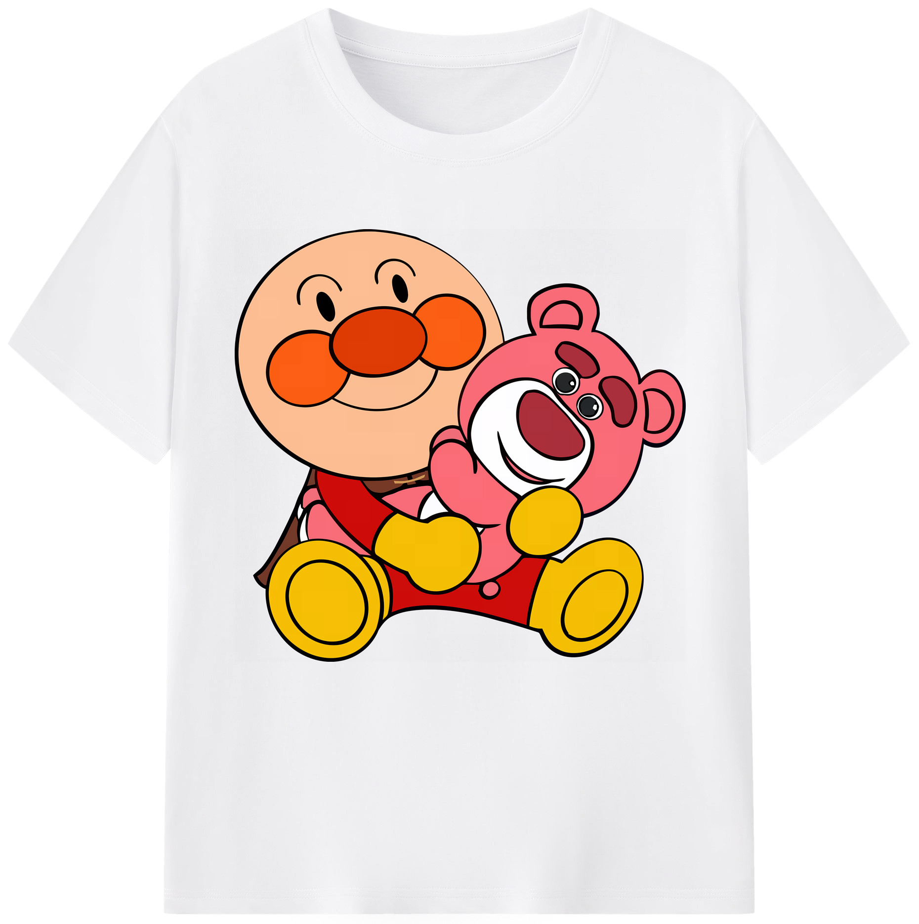 （画像用） アンパンマン Anpanman 綿100％半袖Tシャツ（フロントプリント）