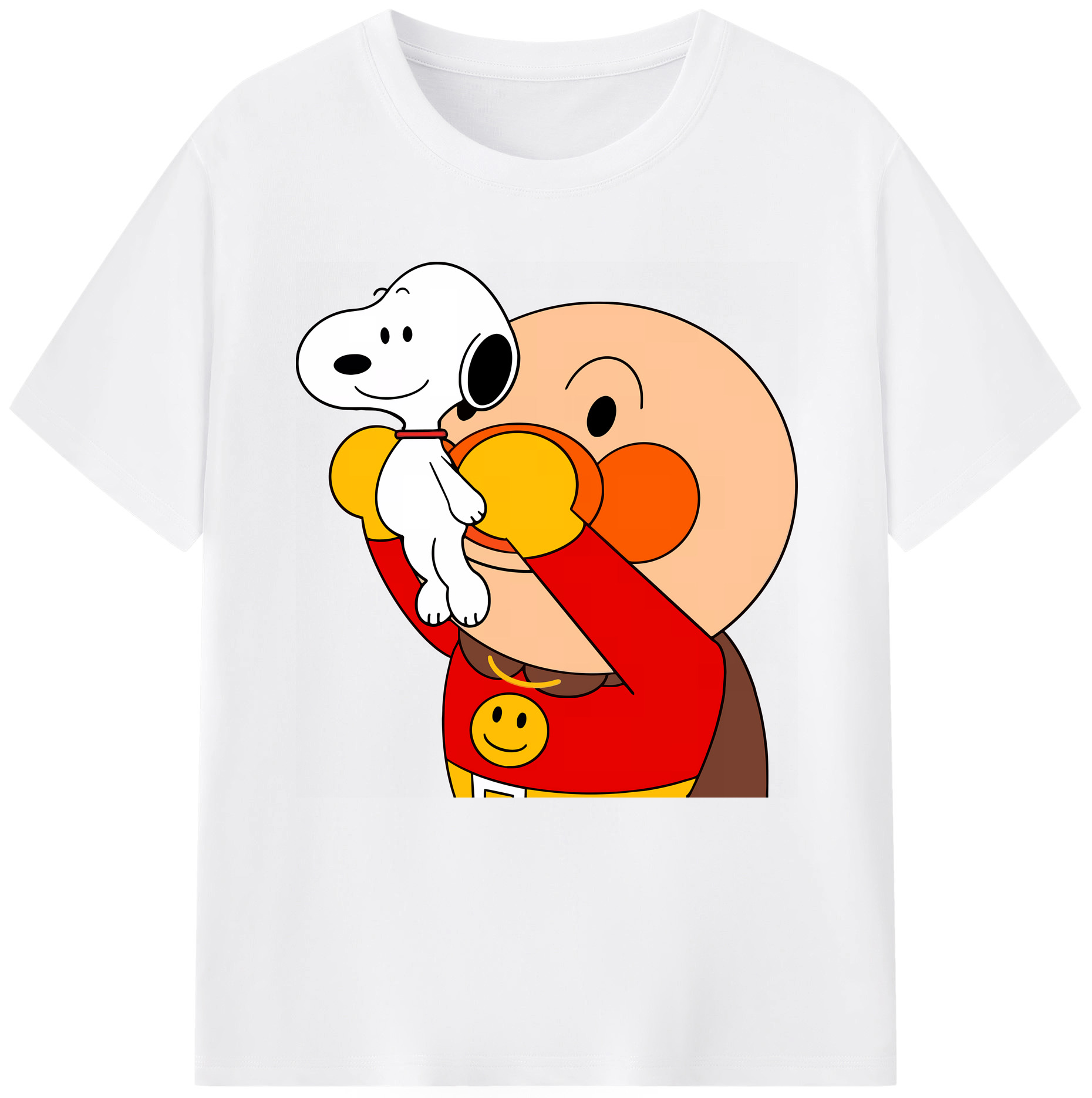 （画像用） アンパンマン Anpanman 綿100％半袖Tシャツ（フロントプリント）