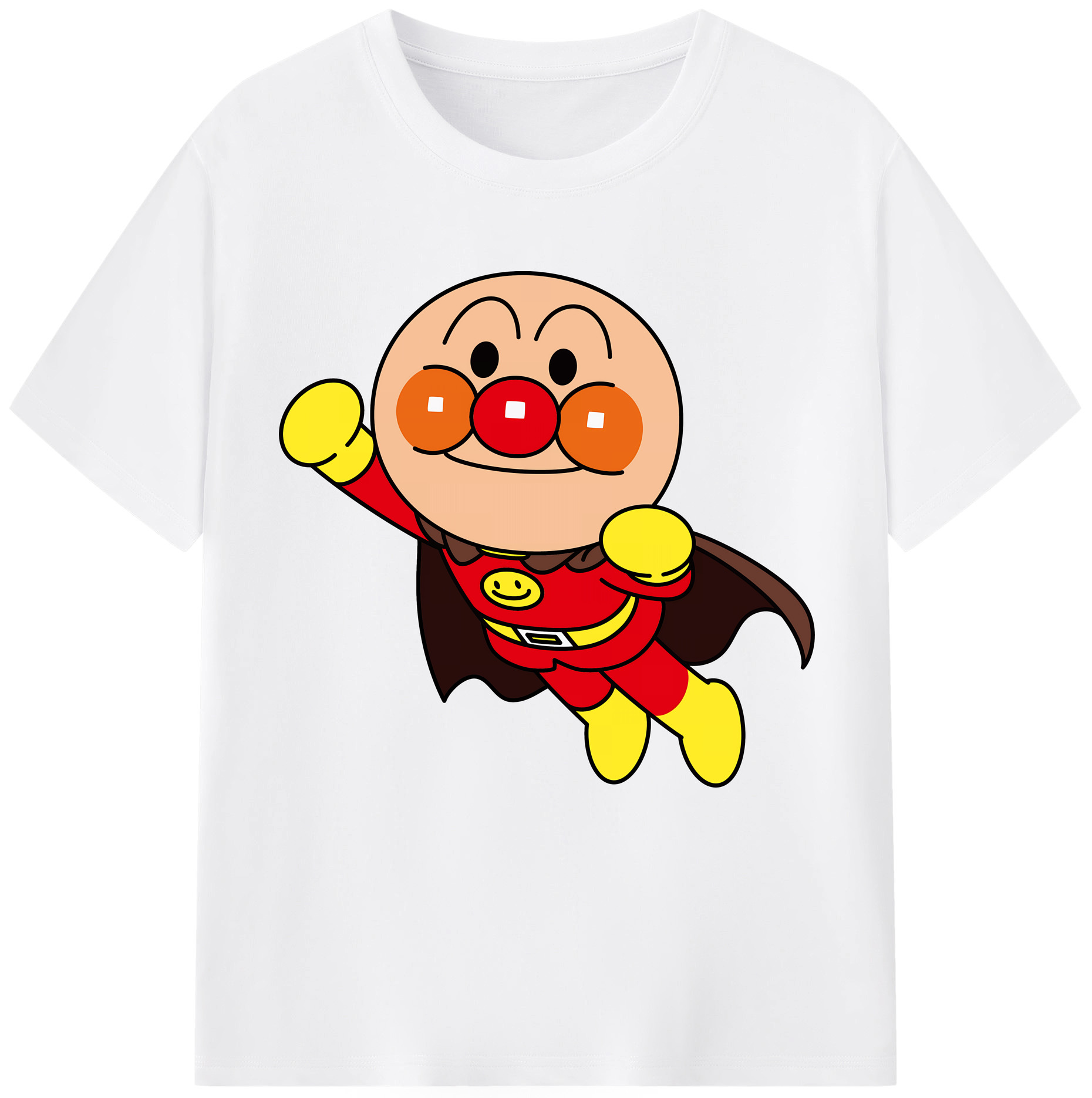 （画像用） アンパンマン Anpanman 綿100％半袖Tシャツ（フロントプリント）