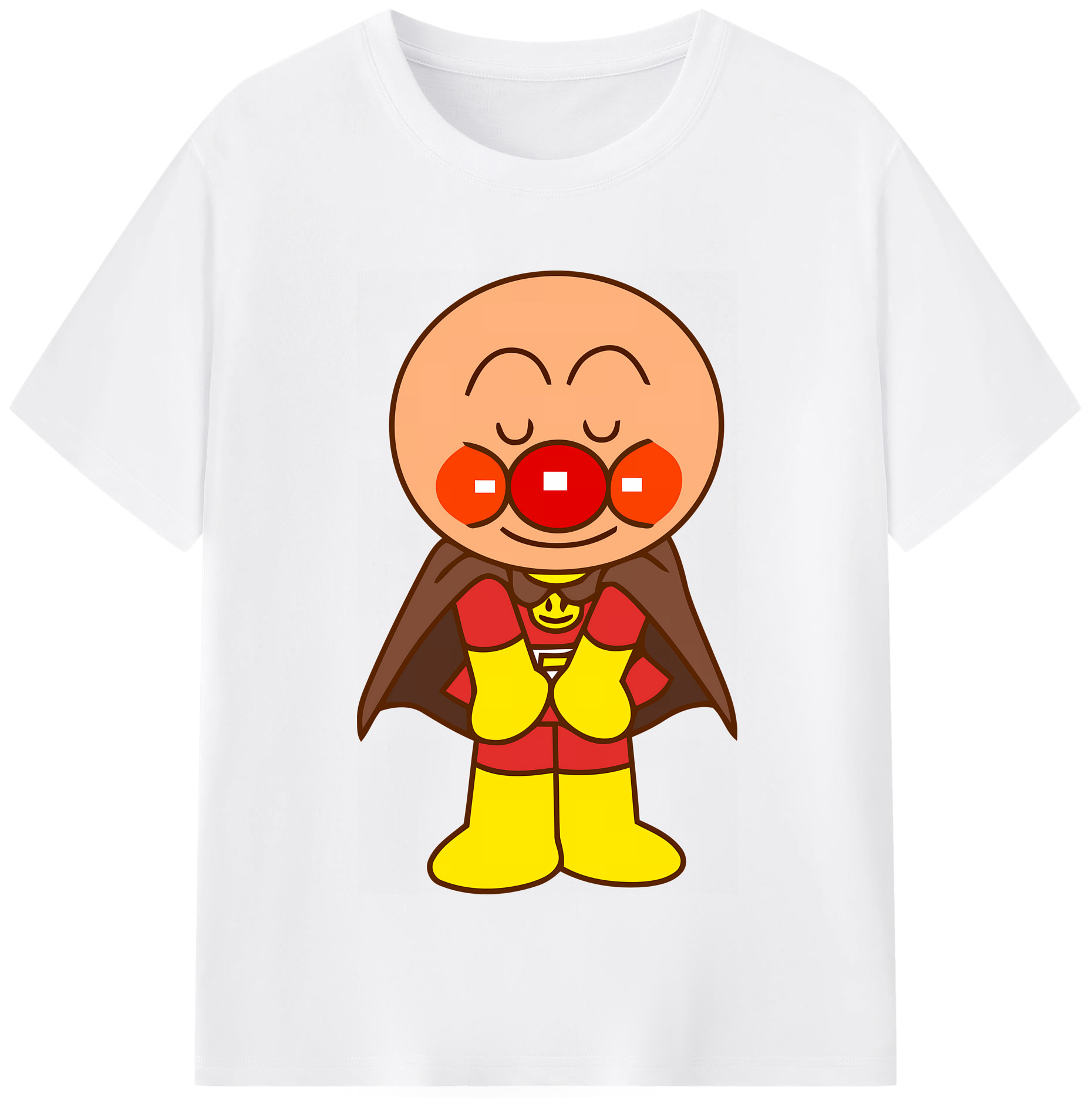 （画像用） アンパンマン Anpanman 綿100％半袖Tシャツ（フロントプリント）