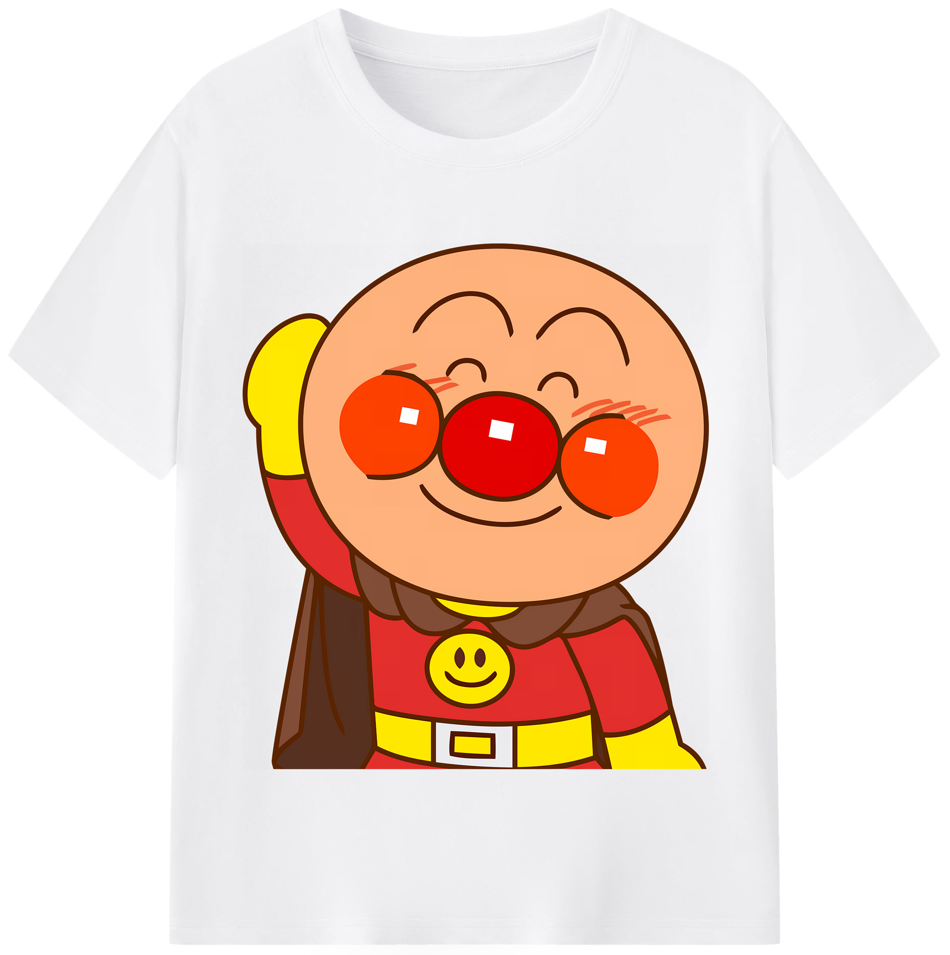 （画像用） アンパンマン Anpanman 綿100％半袖Tシャツ（フロントプリント）