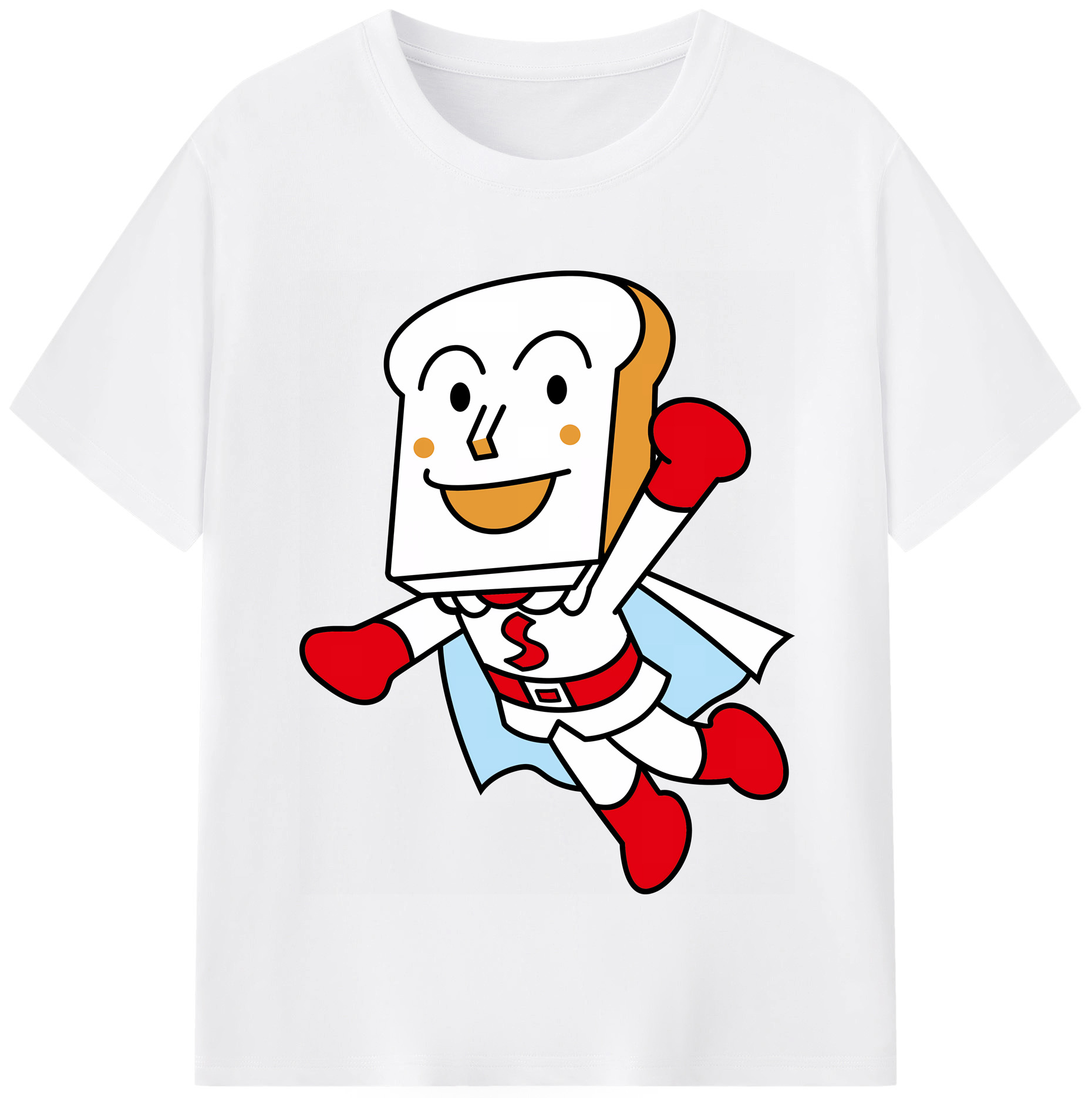 （画像用） アンパンマン Anpanman 綿100％半袖Tシャツ（フロントプリント）