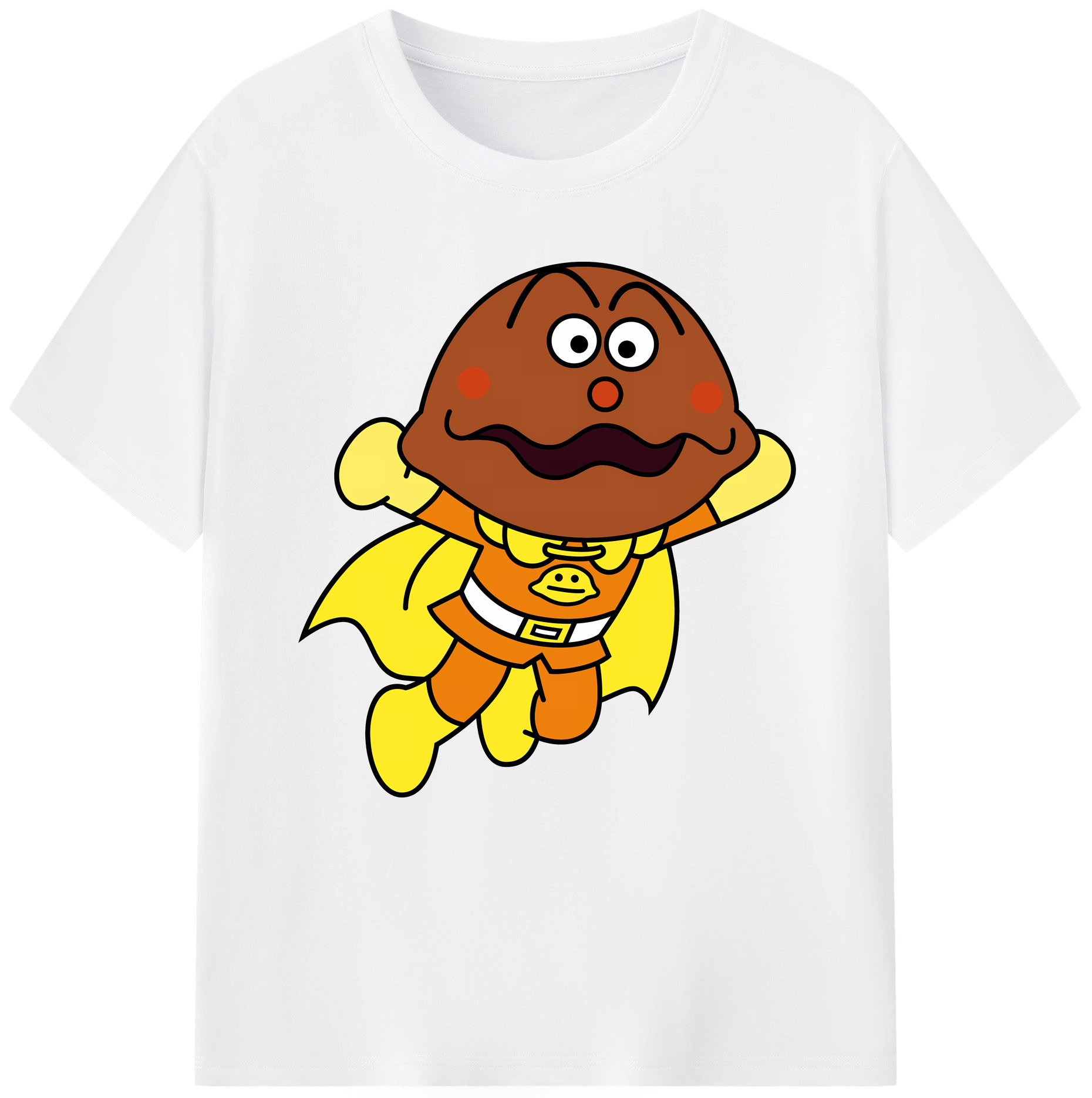 （画像用） アンパンマン Anpanman 綿100％半袖Tシャツ（フロントプリント）