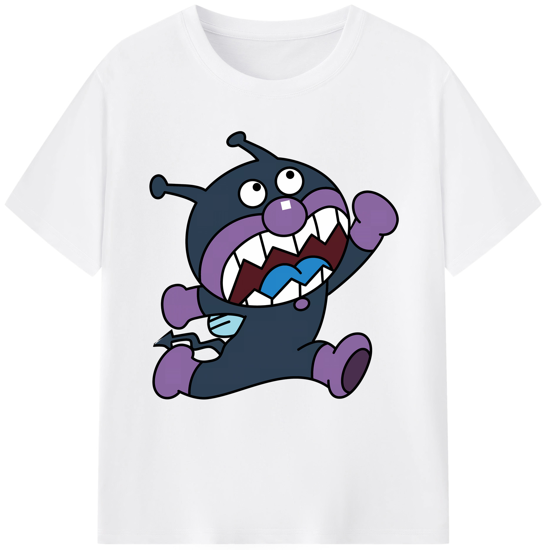 （画像用） アンパンマン Anpanman 綿100％半袖Tシャツ（フロントプリント）