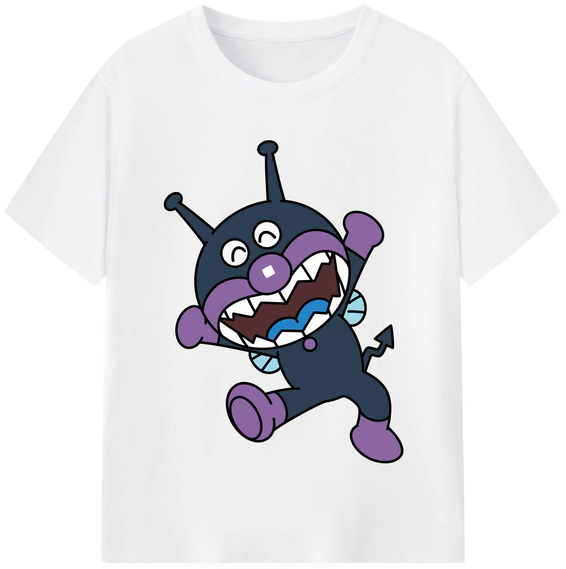 （画像用） アンパンマン Anpanman 綿100％半袖Tシャツ（フロントプリント）