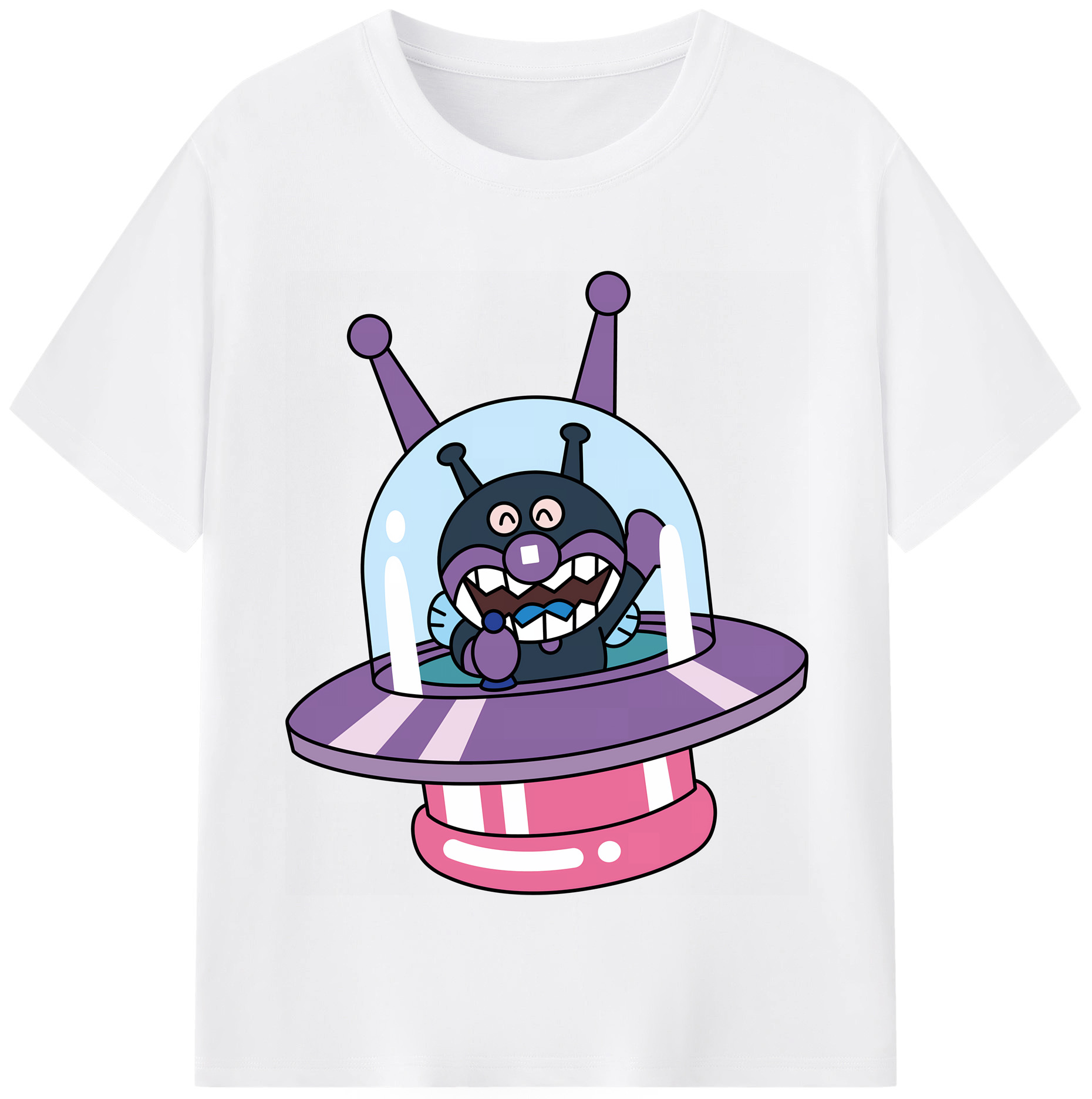 （画像用） アンパンマン Anpanman 綿100％半袖Tシャツ（フロントプリント）