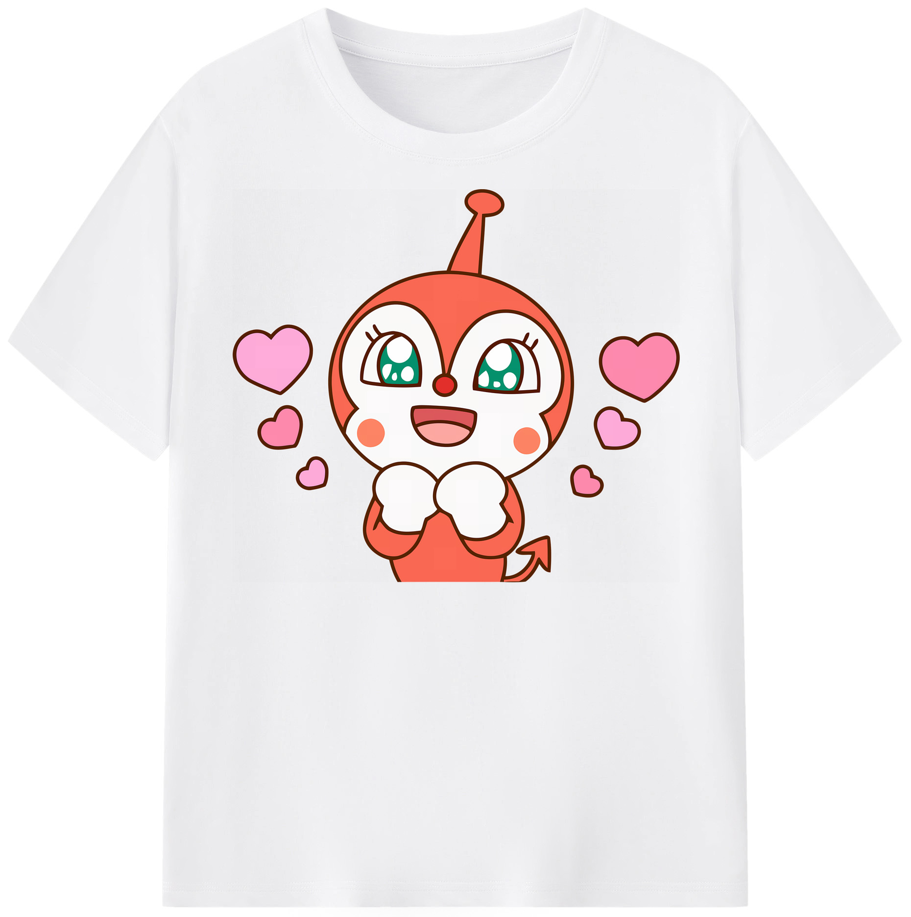 （画像用） アンパンマン Anpanman 綿100％半袖Tシャツ（フロントプリント）