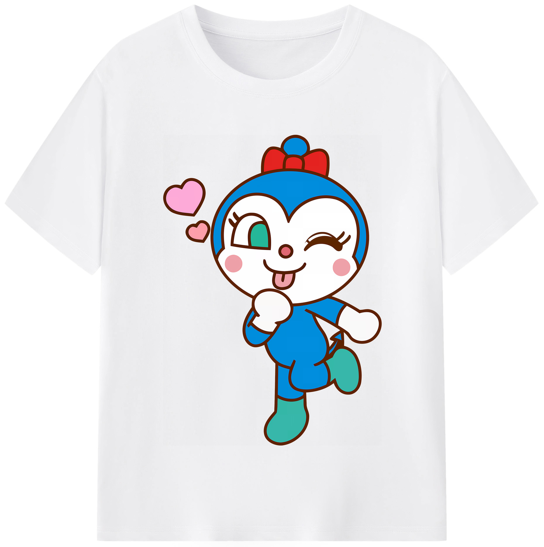 （画像用） アンパンマン Anpanman 綿100％半袖Tシャツ（フロントプリント）