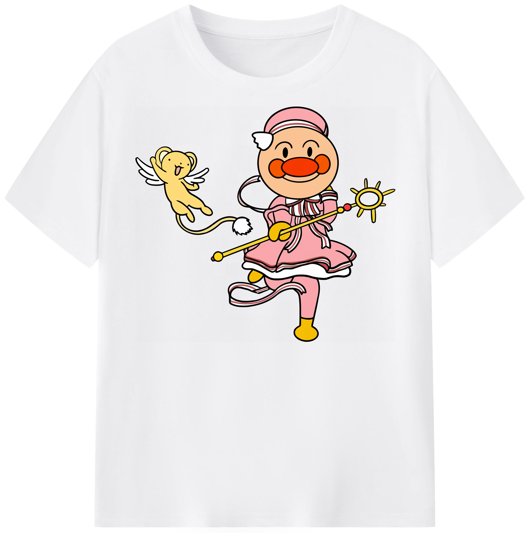 （画像用） アンパンマン Anpanman 綿100％半袖Tシャツ（フロントプリント）