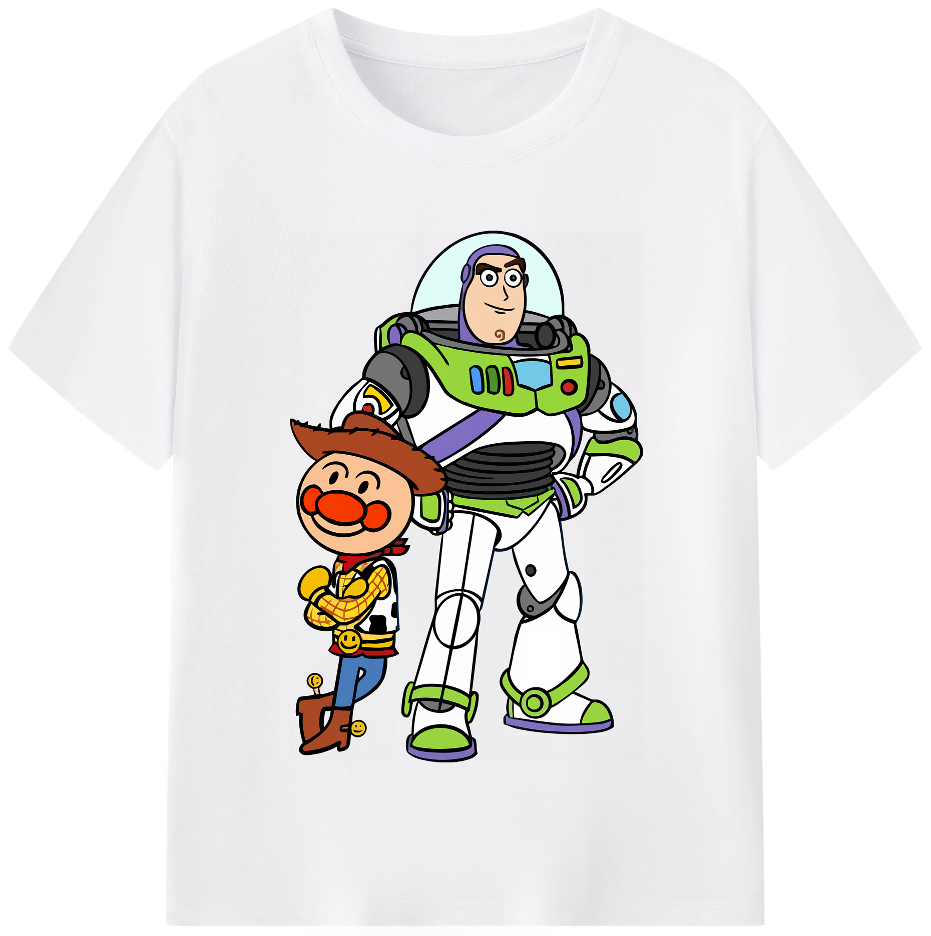 （画像用） アンパンマン Anpanman 綿100％半袖Tシャツ（フロントプリント）