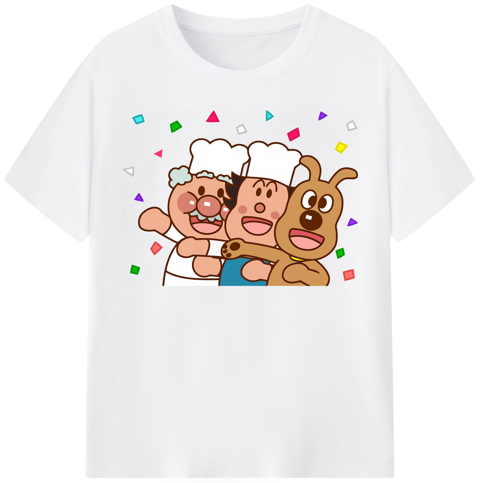 （画像用） アンパンマン Anpanman 綿100％半袖Tシャツ（フロントプリント）