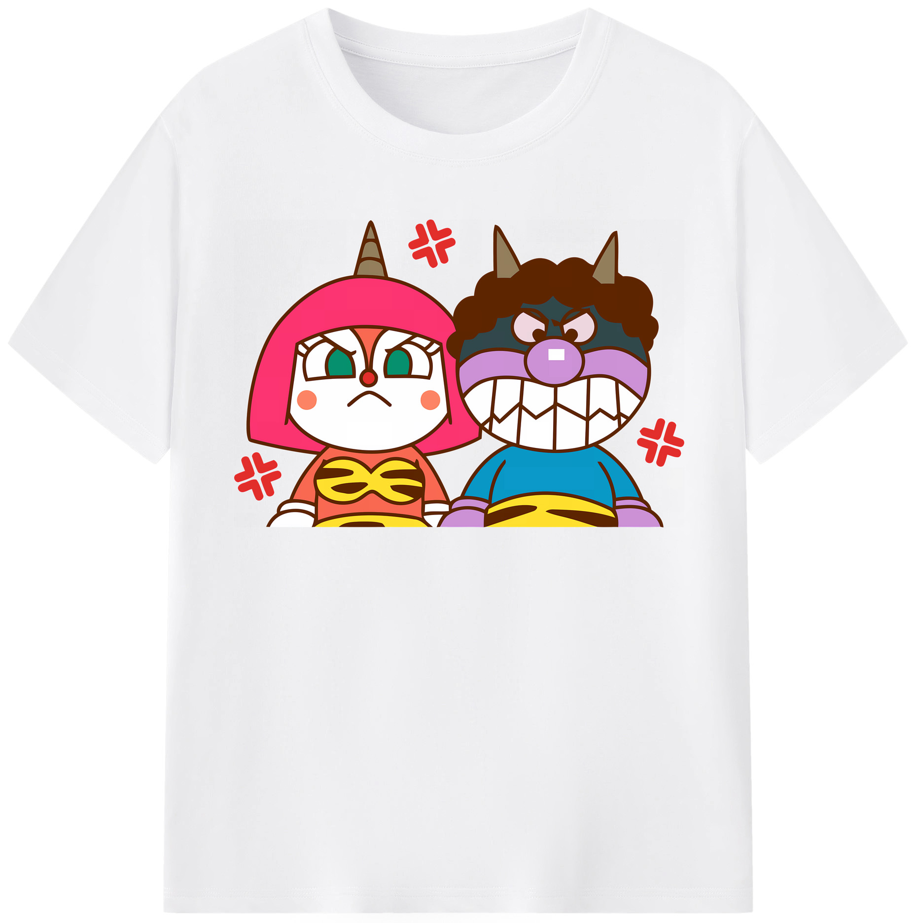 （画像用） アンパンマン Anpanman 綿100％半袖Tシャツ（フロントプリント）