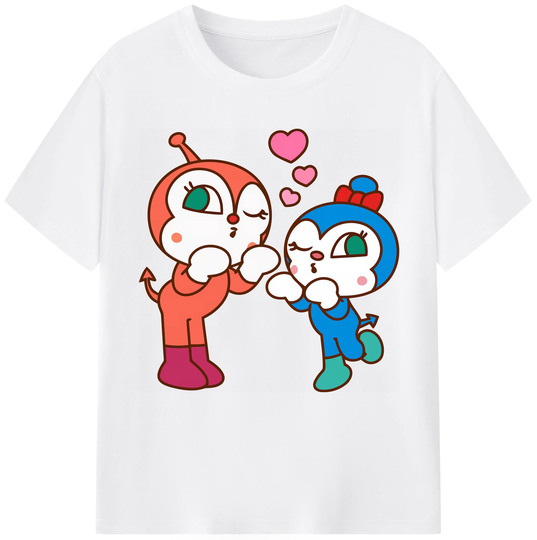 （画像用） アンパンマン Anpanman 綿100％半袖Tシャツ（フロントプリント）
