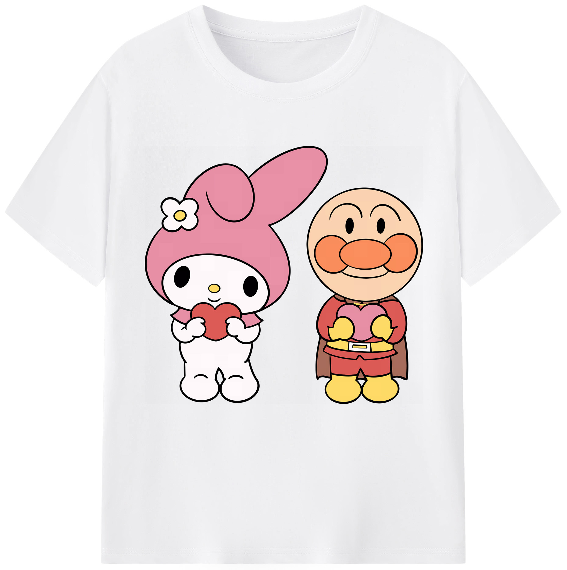 （画像用） アンパンマン Anpanman 綿100％半袖Tシャツ（フロントプリント）