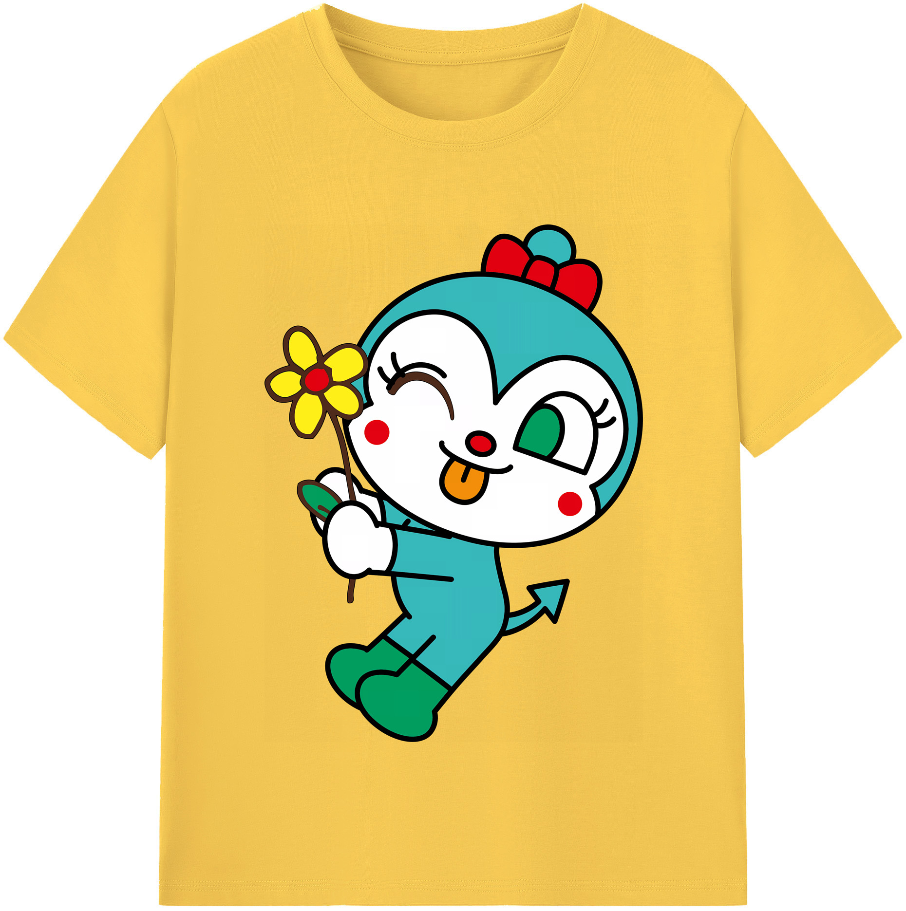 （画像用） アンパンマン Anpanman 綿100％半袖Tシャツ（フロントプリント）