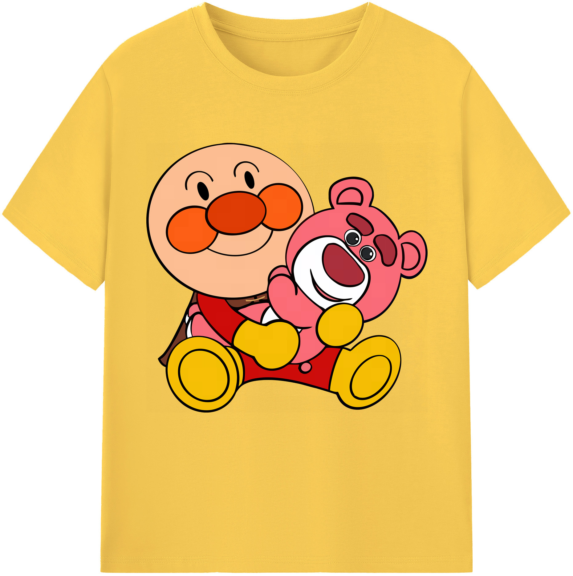 （画像用） アンパンマン Anpanman 綿100％半袖Tシャツ（フロントプリント）