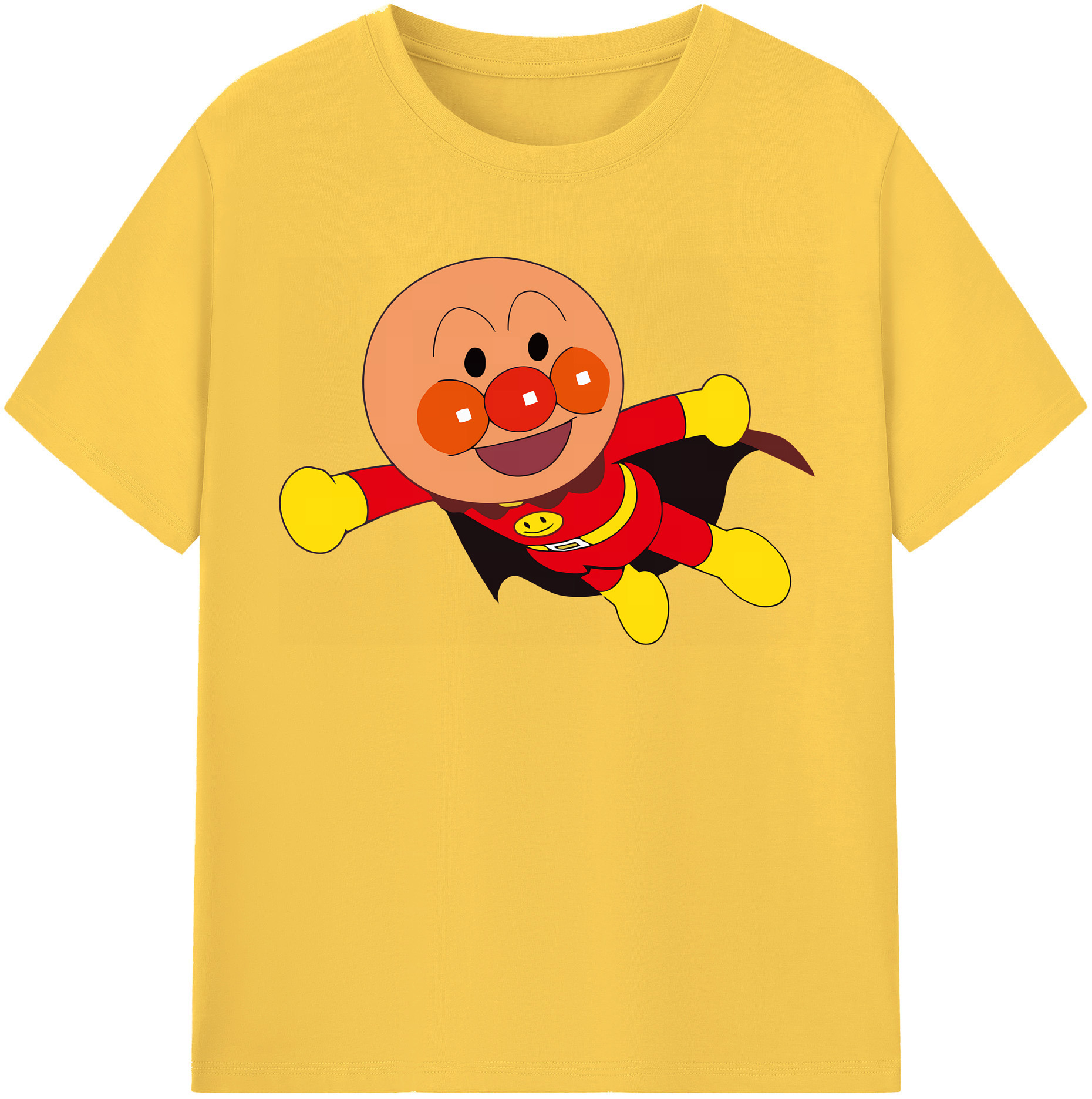 （画像用） アンパンマン Anpanman 綿100％半袖Tシャツ（フロントプリント）