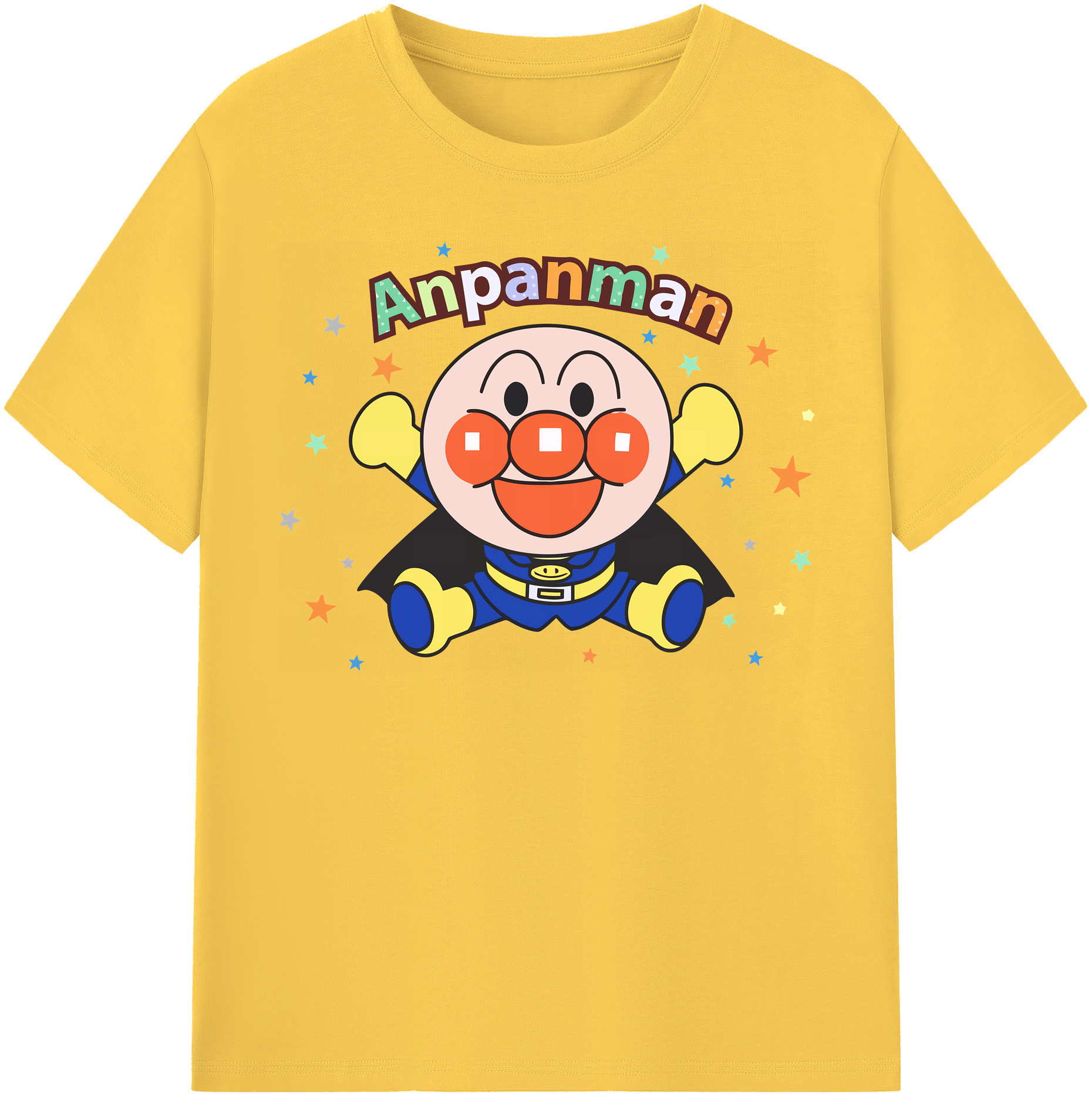 （画像用） アンパンマン Anpanman 綿100％半袖Tシャツ（フロントプリント）