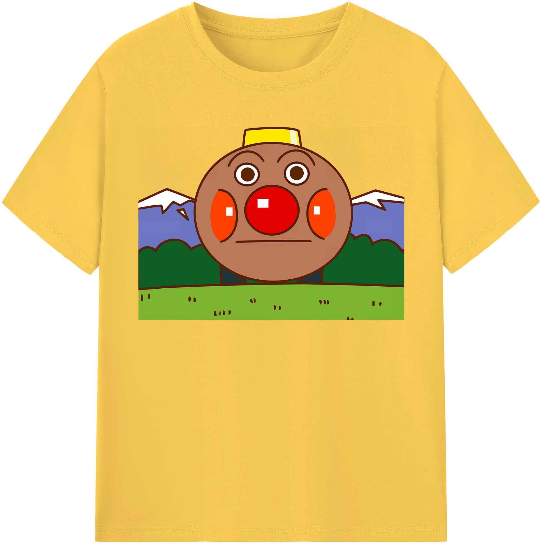 （画像用） アンパンマン Anpanman 綿100％半袖Tシャツ（フロントプリント）