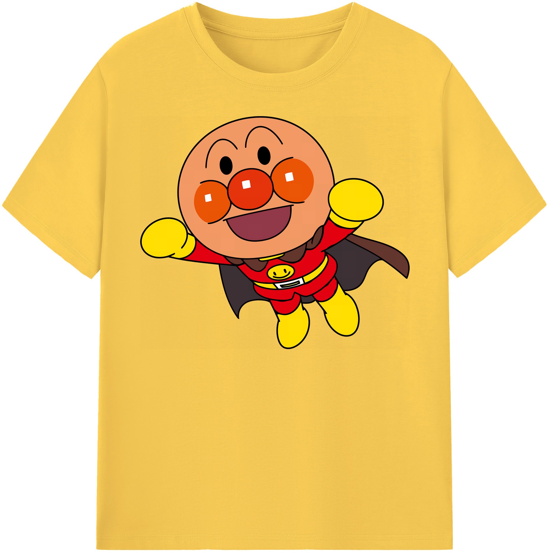 （画像用） アンパンマン Anpanman 綿100％半袖Tシャツ（フロントプリント）