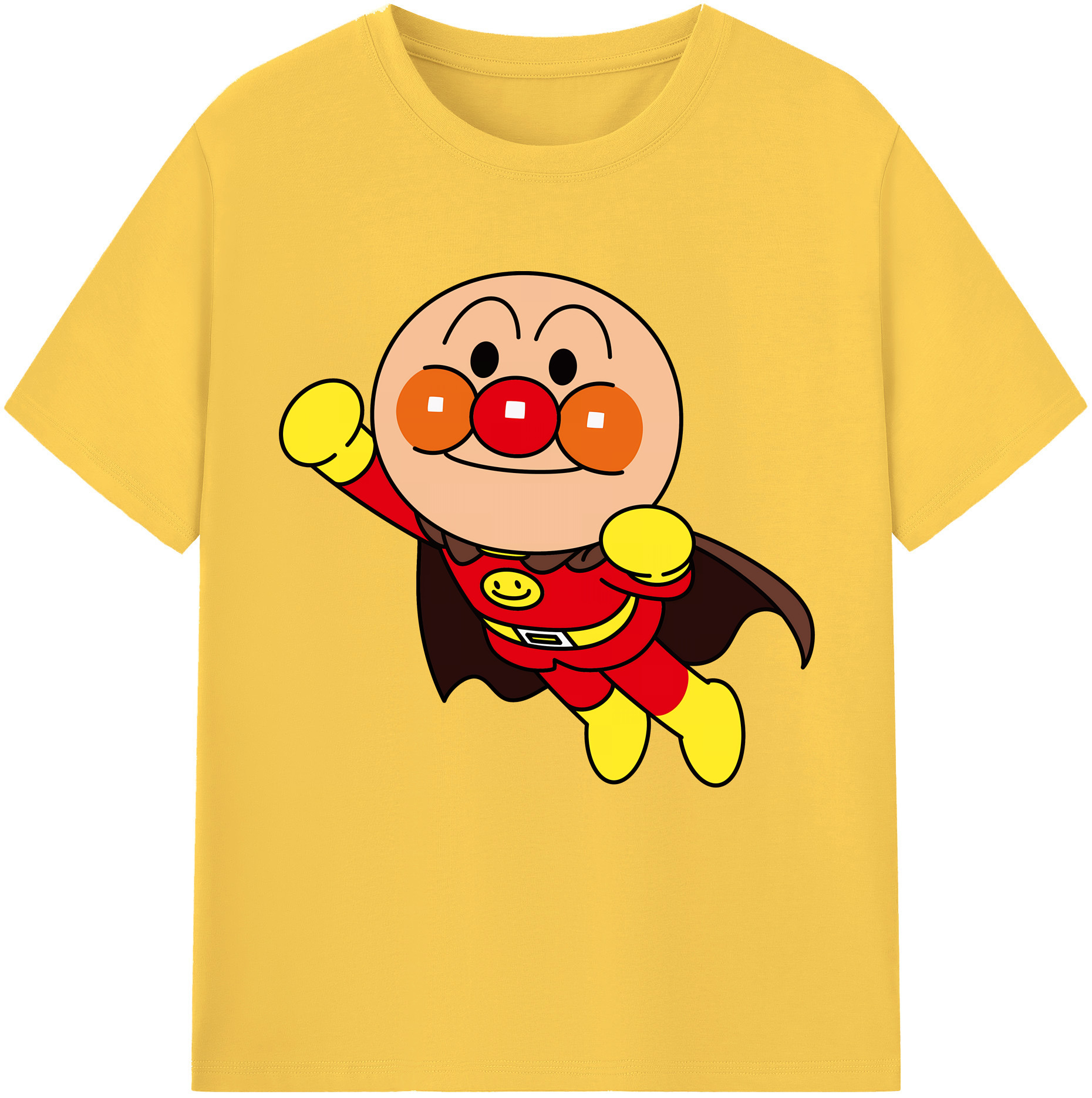 （画像用） アンパンマン Anpanman 綿100％半袖Tシャツ（フロントプリント）