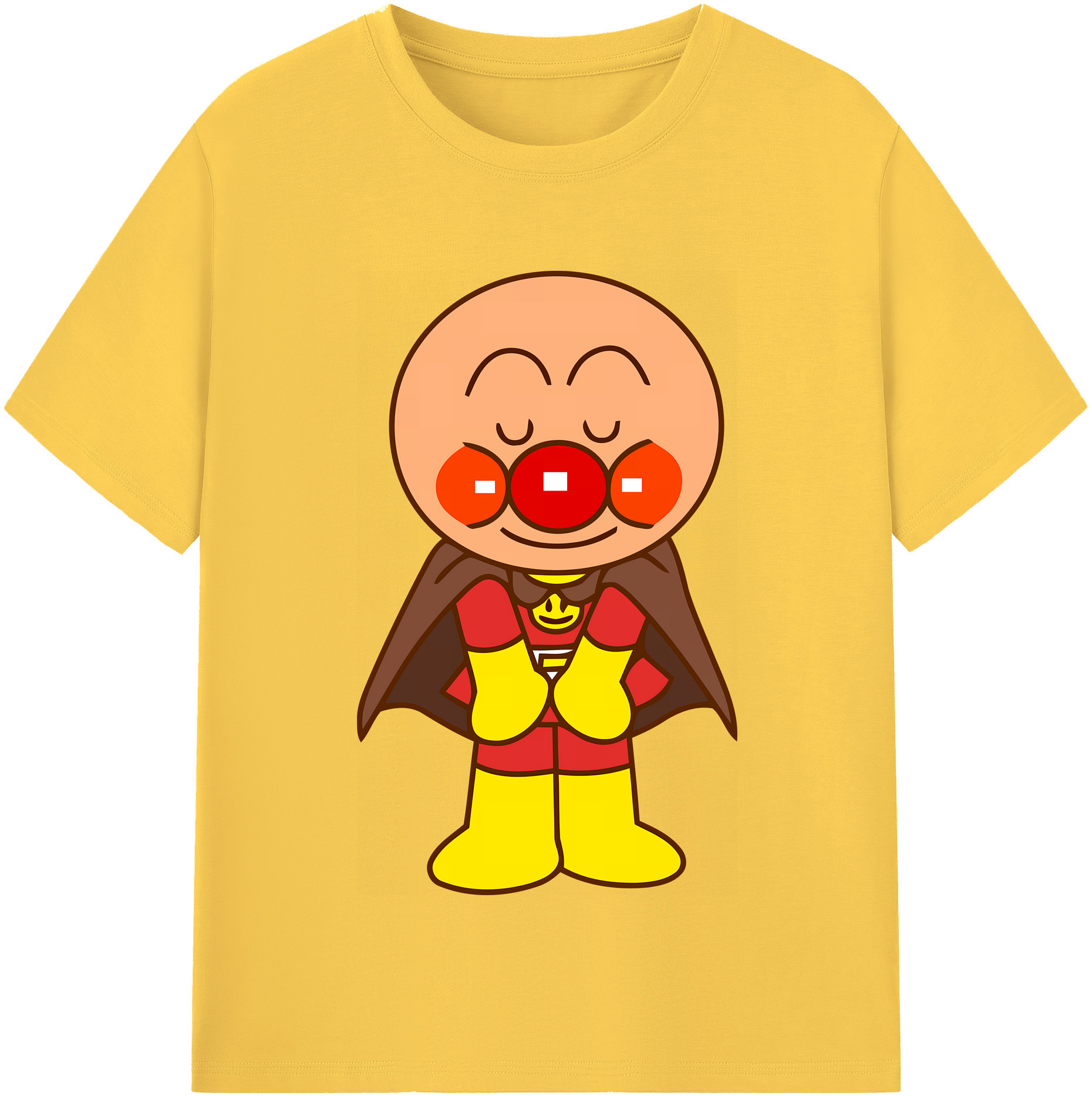 （画像用） アンパンマン Anpanman 綿100％半袖Tシャツ（フロントプリント）